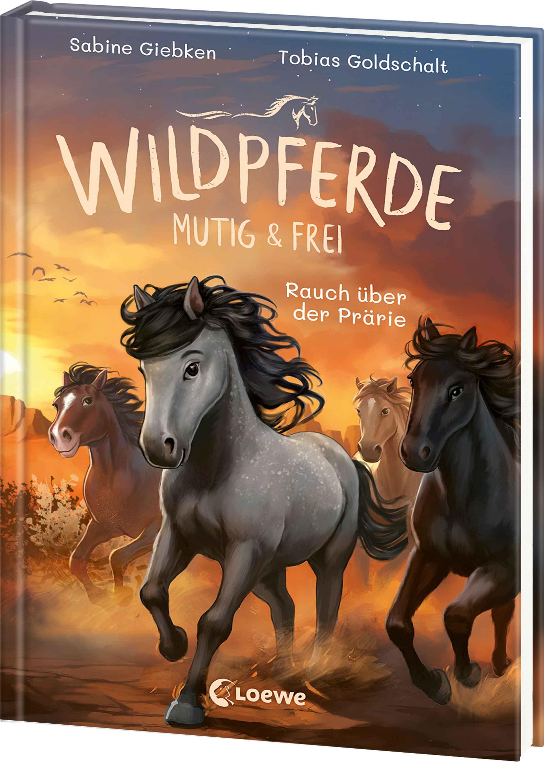 Vorderes Coverbild Wildpferde - mutig und frei (Band 5) - Rauch über der Prärie