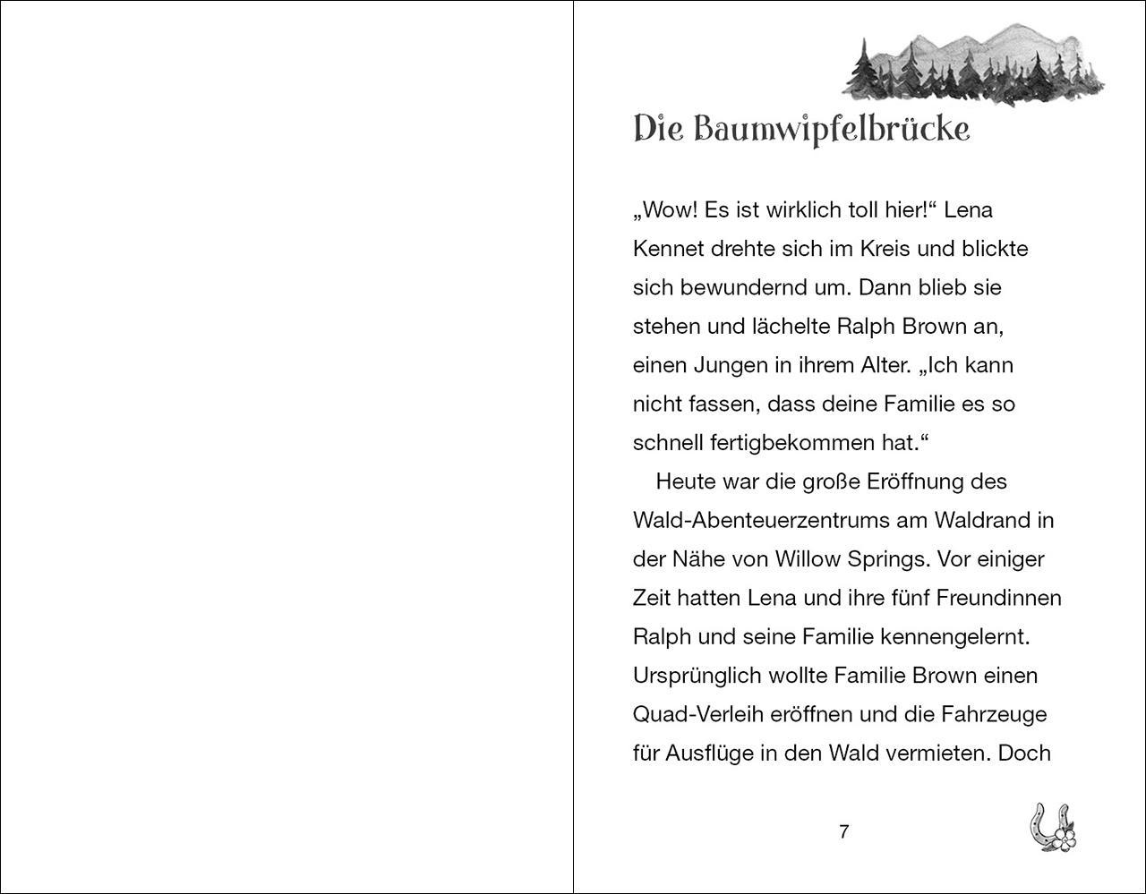 Beispielinhalt (Bild) Ponyhof Apfelblüte (Band 24) - Hannahs großer Sprung