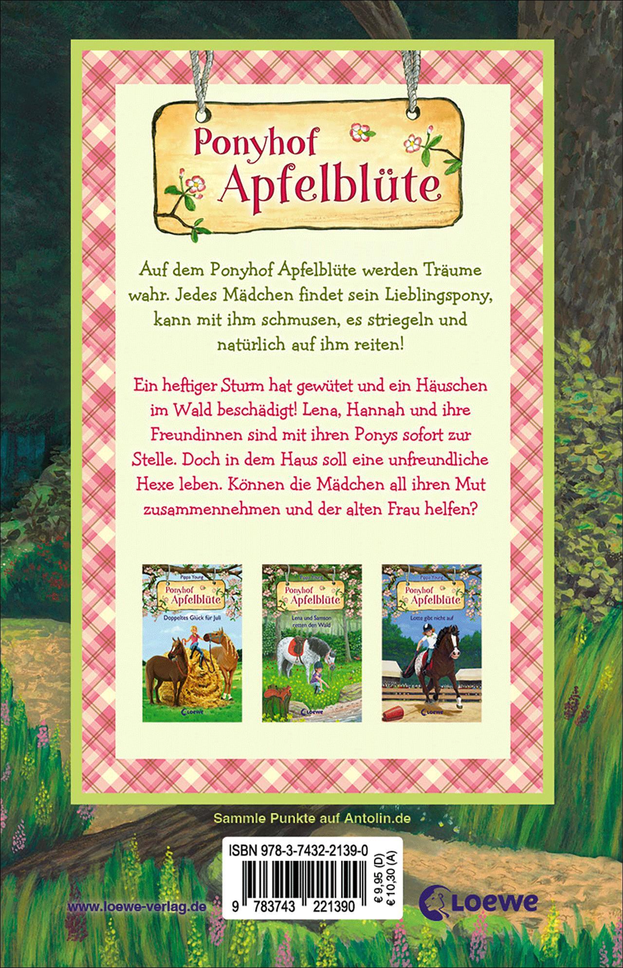 Rückseitencover Ponyhof Apfelblüte (Band 24) - Hannahs großer Sprung