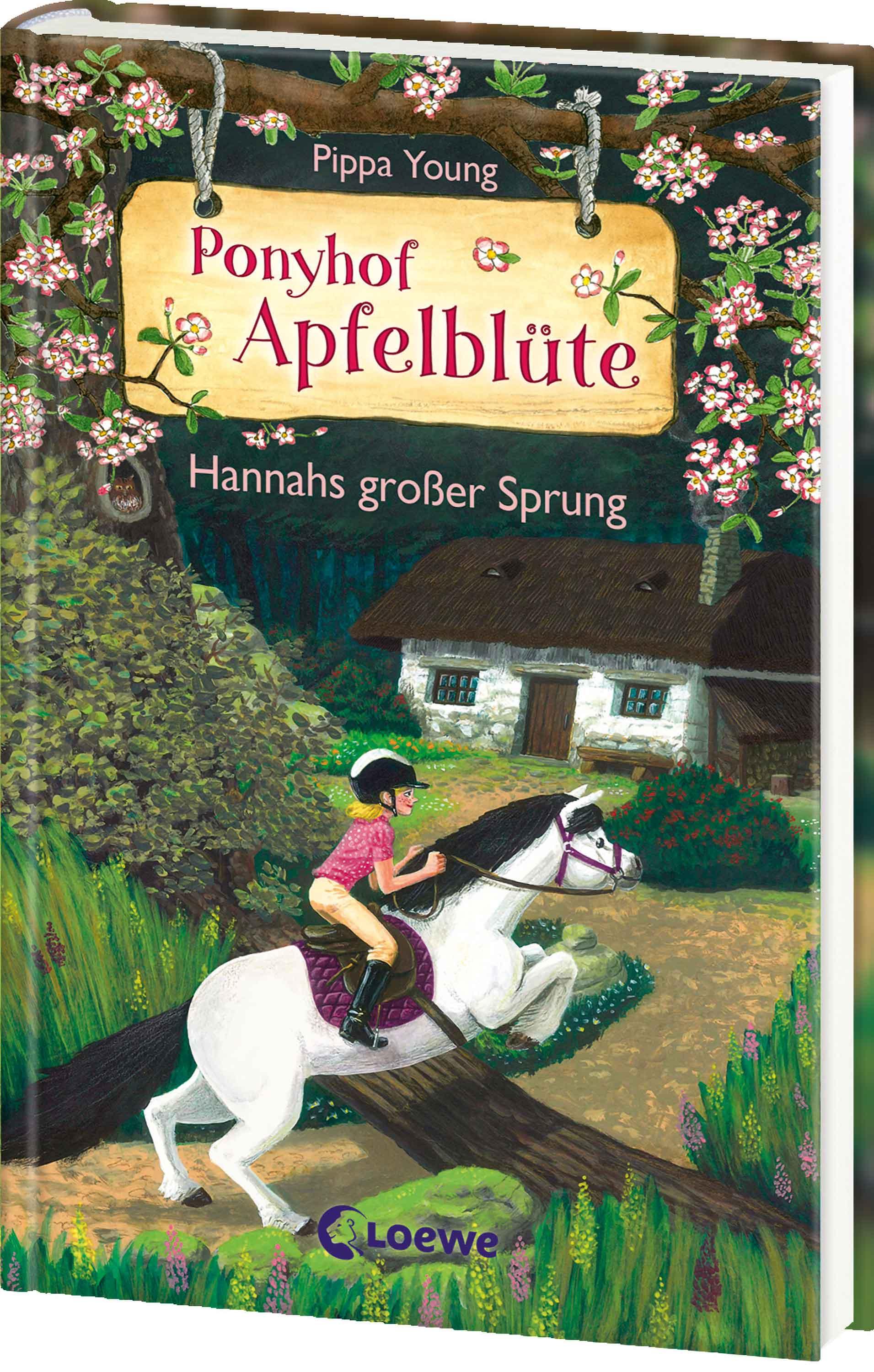 Vorderes Coverbild Ponyhof Apfelblüte (Band 24) - Hannahs großer Sprung