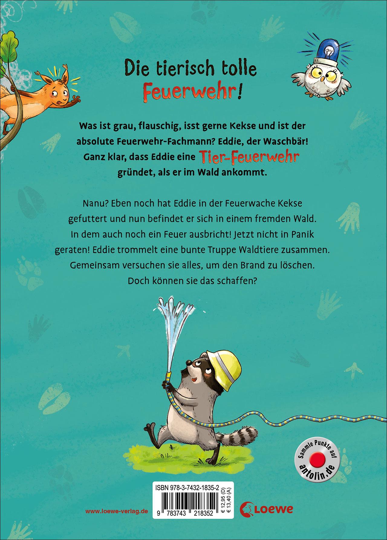 Rückseitencover Die Tier-Feuerwehr (Band 1) - Ein Waschbär greift ein