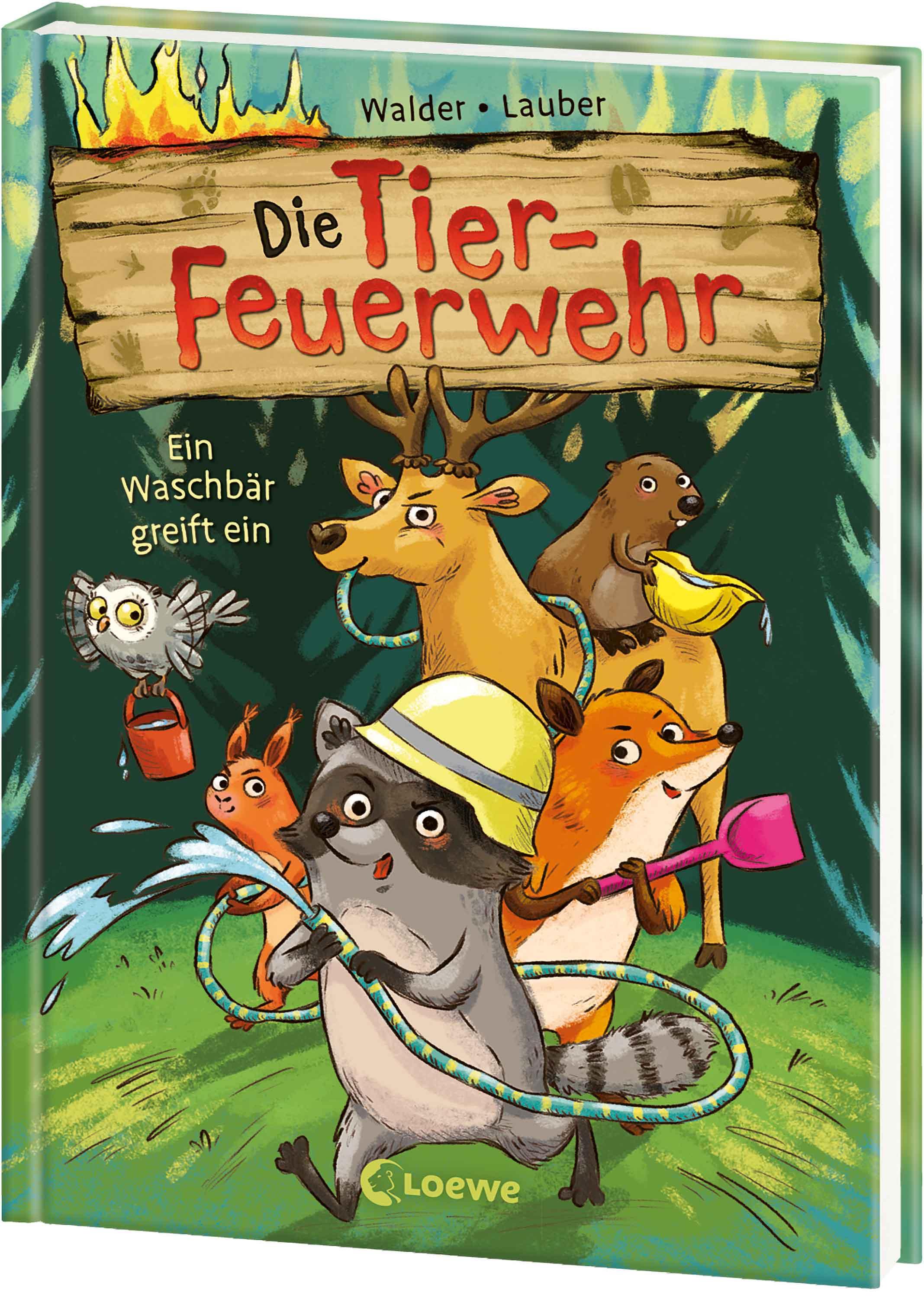 Vorderes Coverbild Die Tier-Feuerwehr (Band 1) - Ein Waschbär greift ein