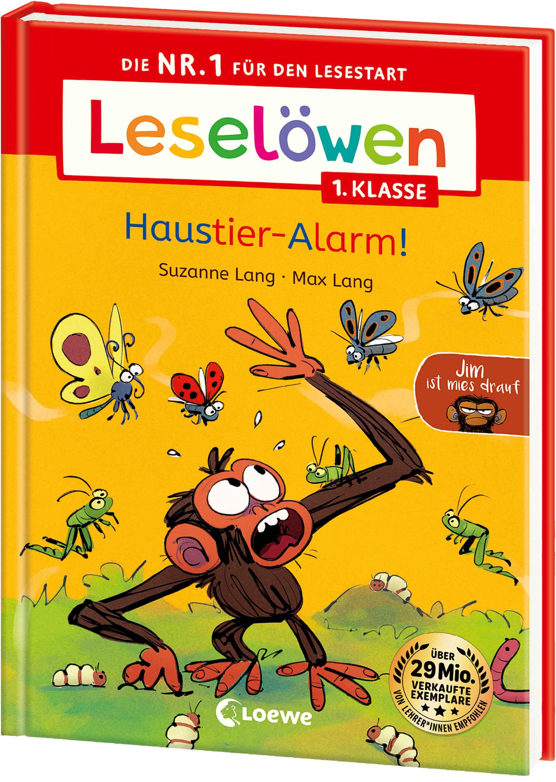 Vorderes Coverbild Leselöwen 1. Klasse - Jim ist mies drauf - Haustier-Alarm!