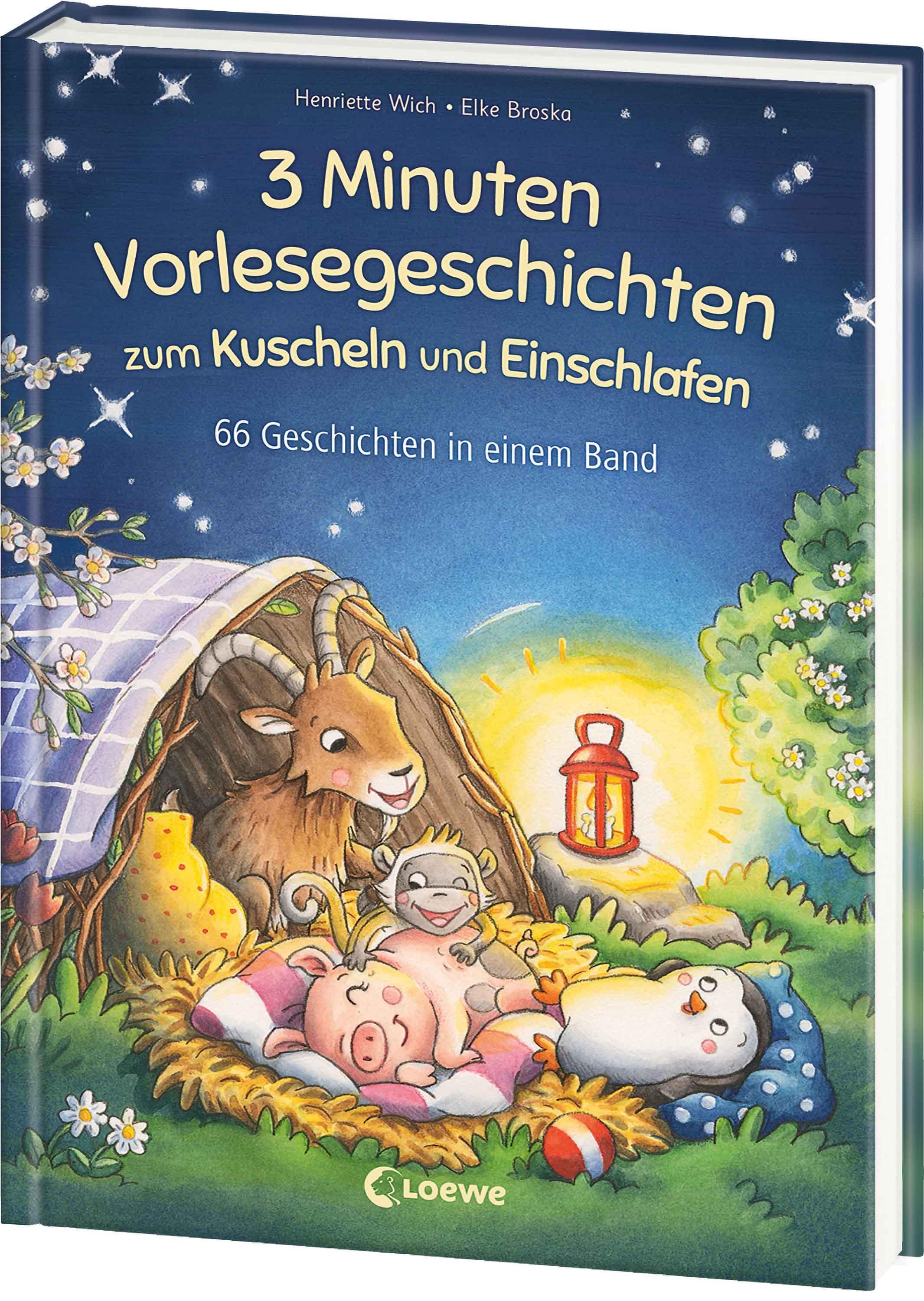 Vorderes Coverbild 3-Minuten-Vorlesegeschichten zum Kuscheln und Einschlafen