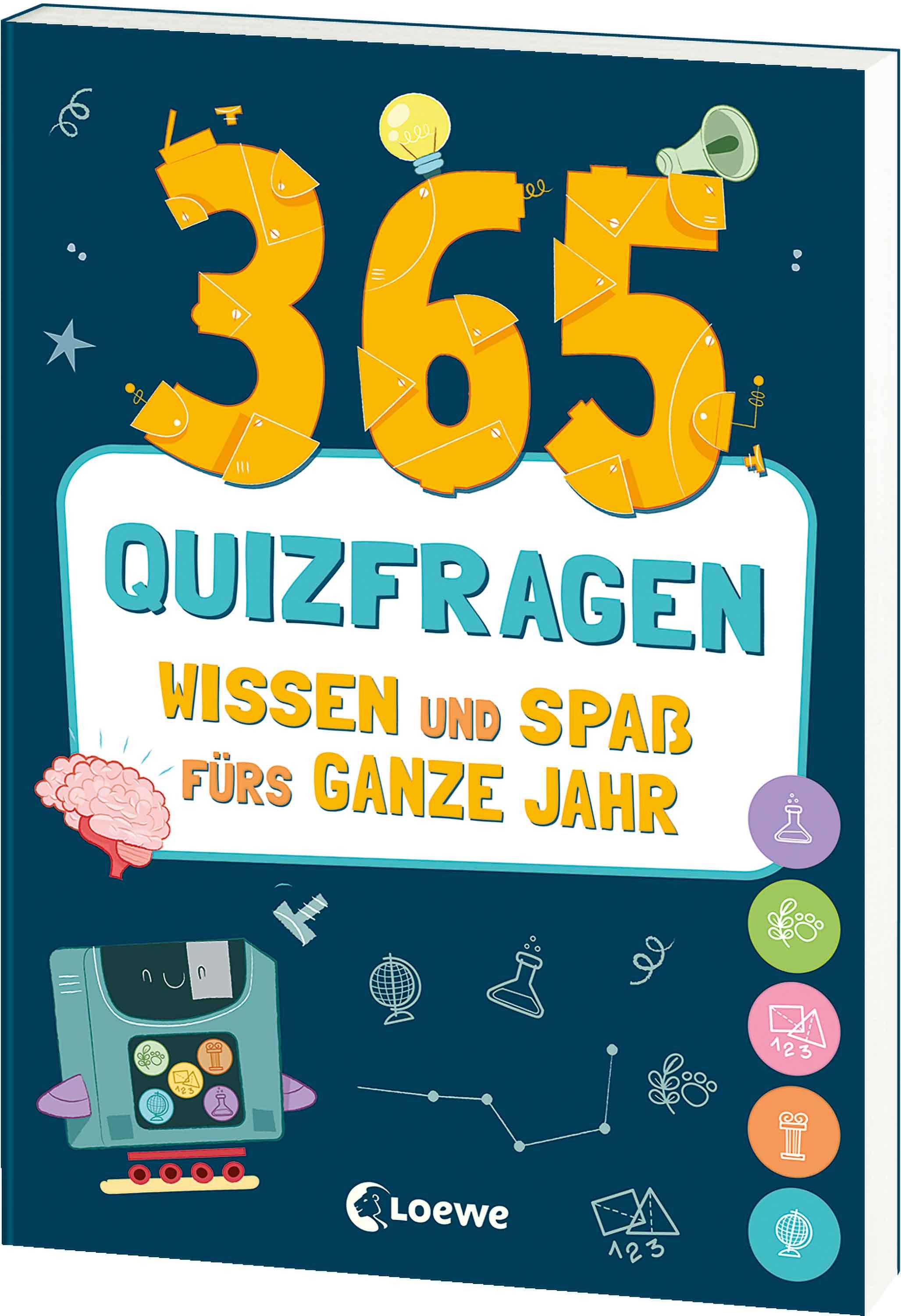 Vorderes Coverbild 365 Quizfragen - Wissen und Spaß fürs ganze Jahr
