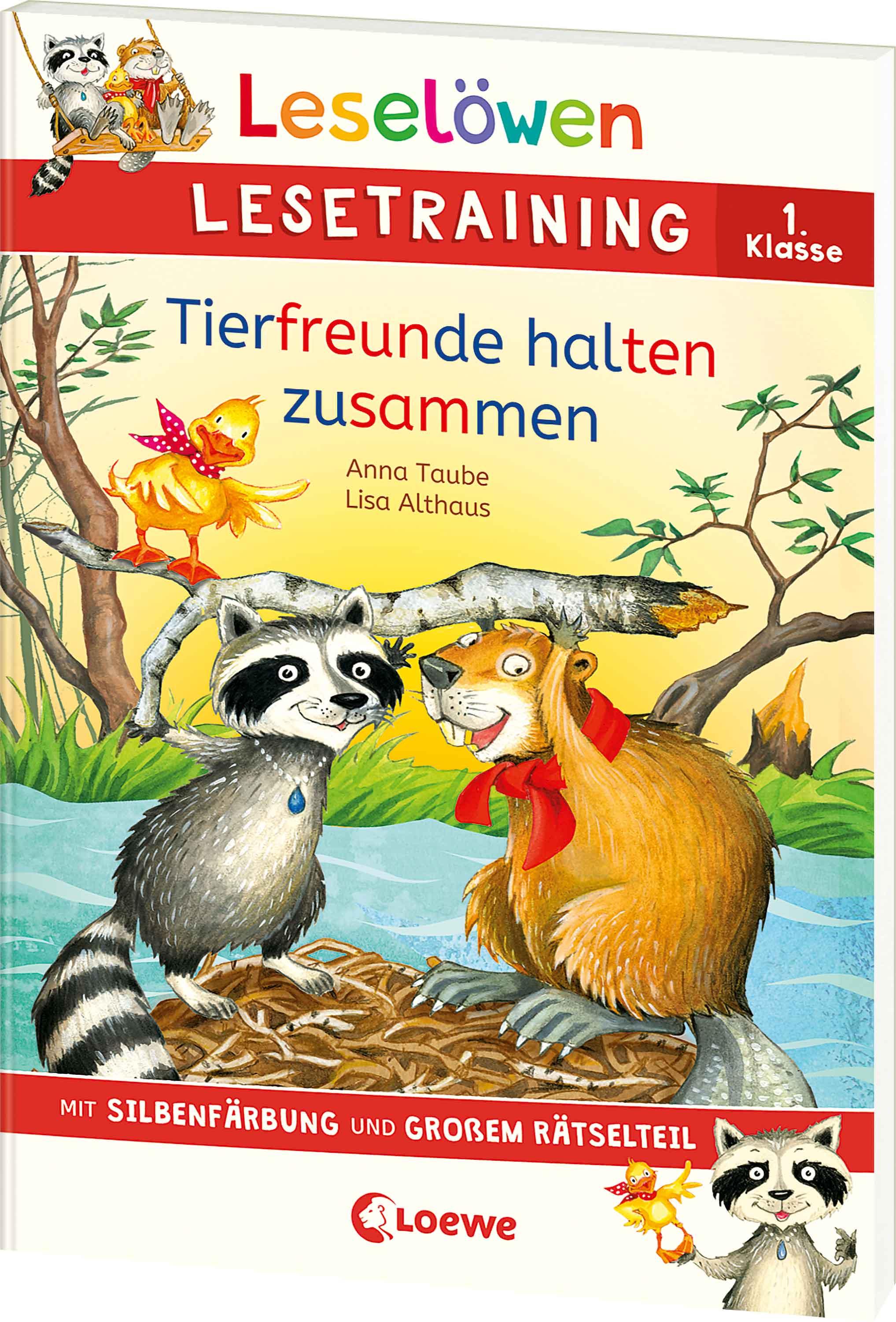 Vorderes Coverbild Leselöwen Lesetraining 1. Klasse - Tierfreunde halten zusammen