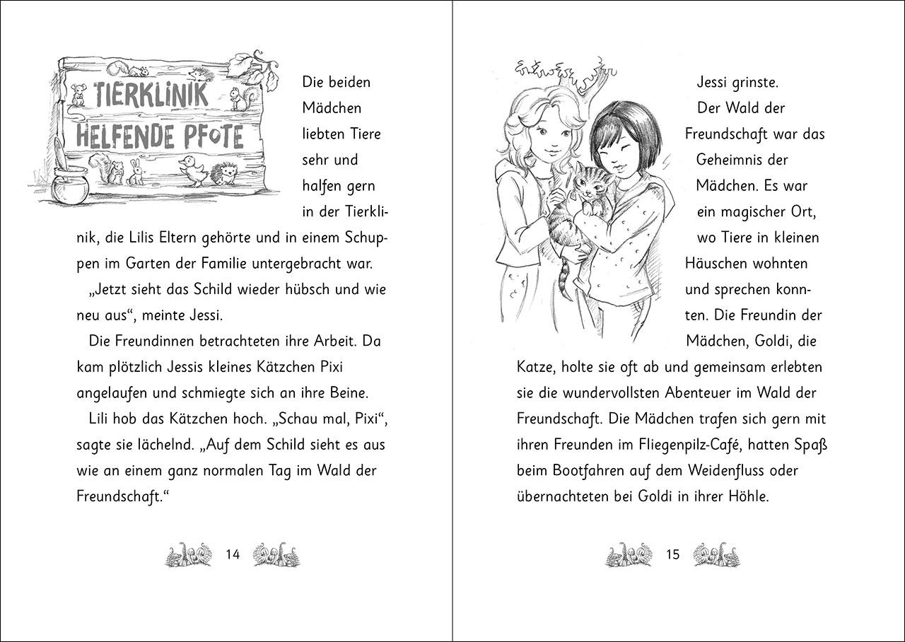 Beispielinhalt (Bild) Die magischen Tierfreunde (Band 22) - Zara Zicklein und der Glitzernebel