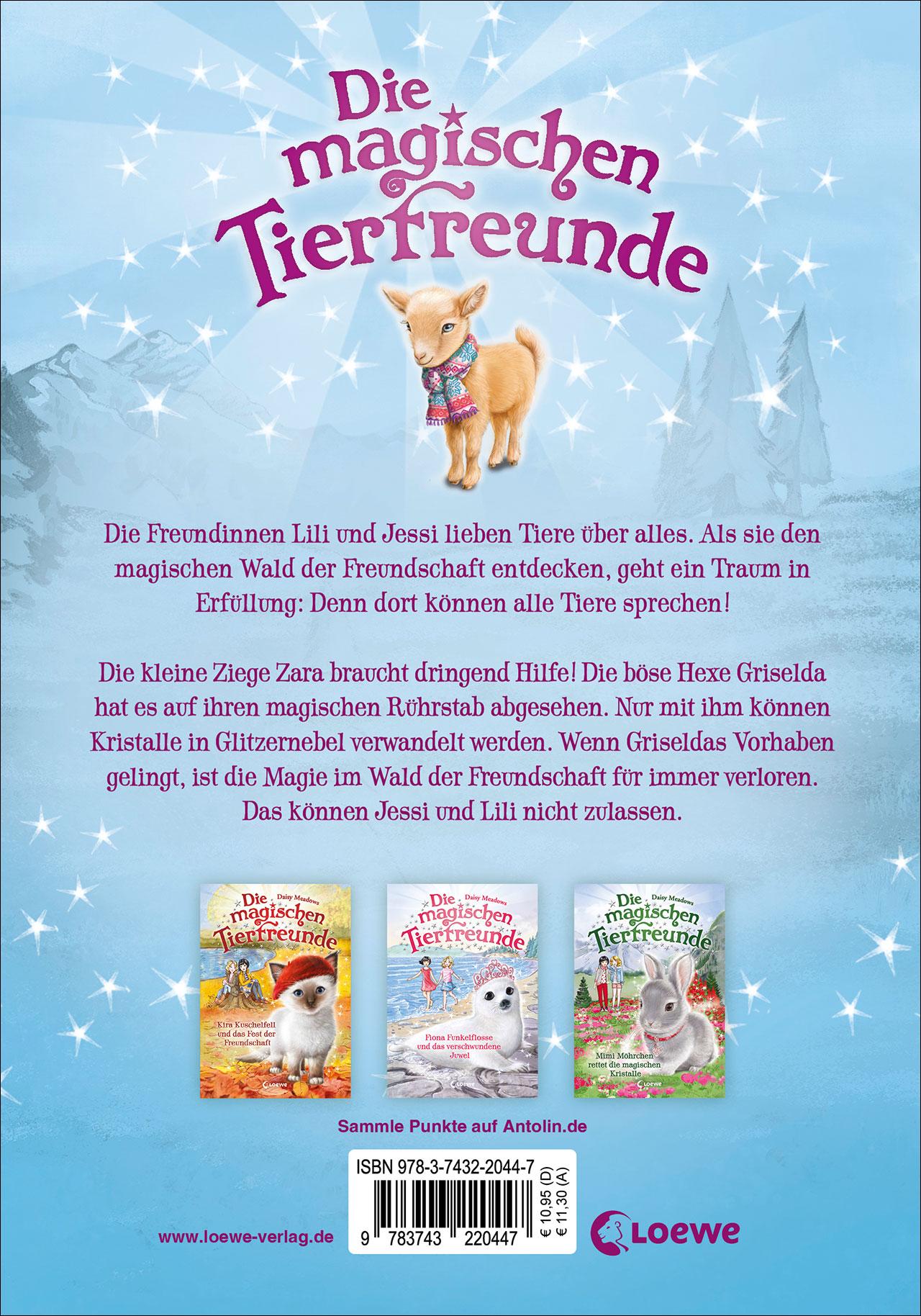 Rückseitencover Die magischen Tierfreunde (Band 22) - Zara Zicklein und der Glitzernebel