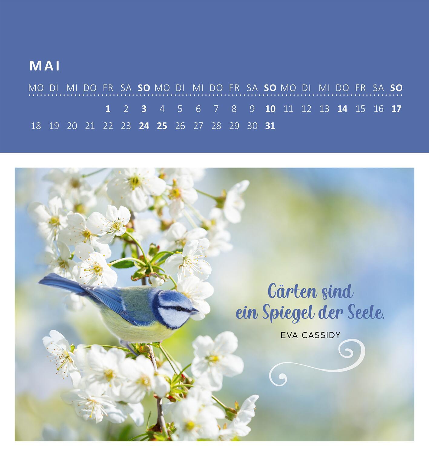 Beispielinhalt (Bild) Wandkalender Gartenglück 2026