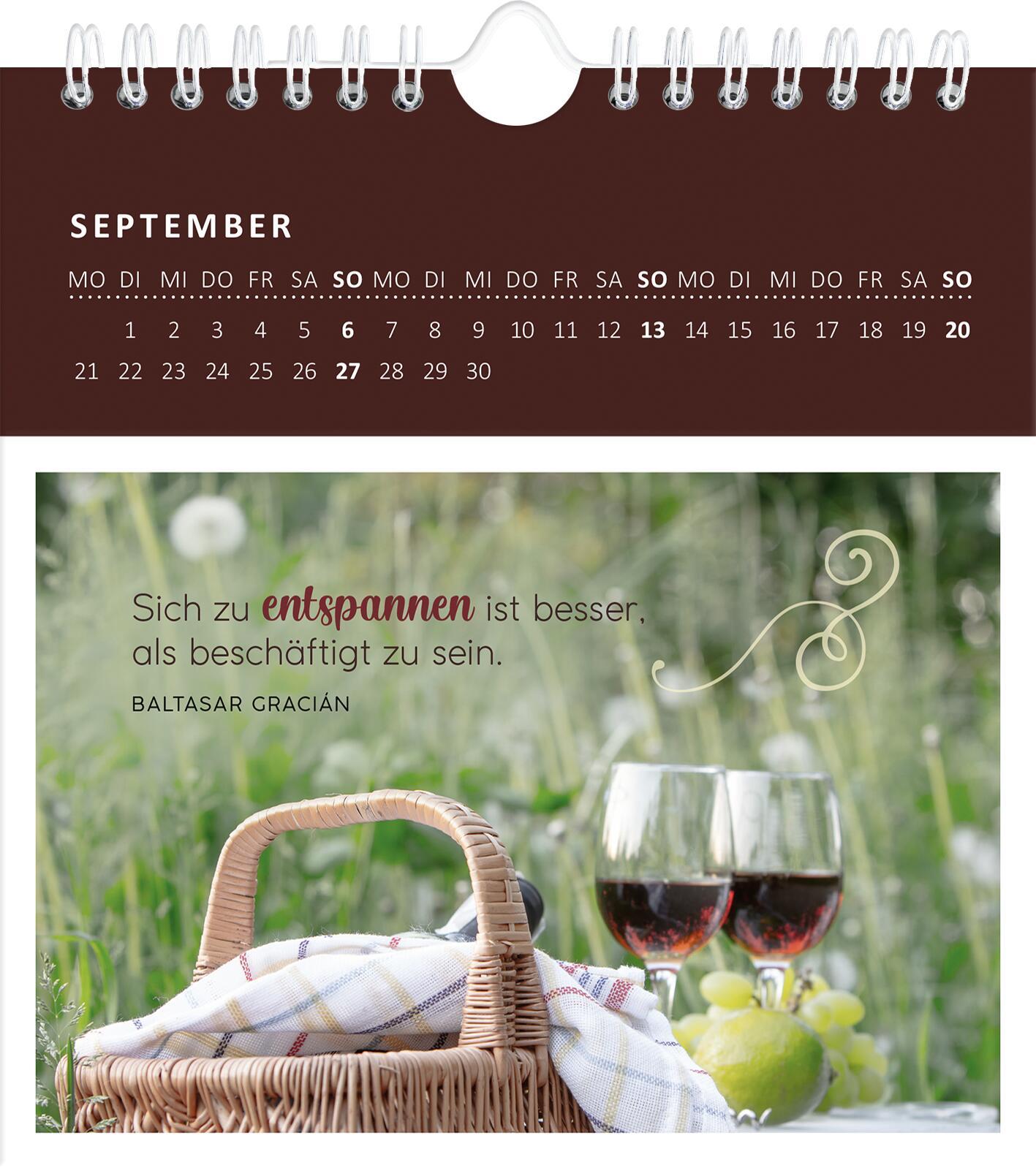 Beispielinhalt (Bild) Wandkalender Gartenglück 2026