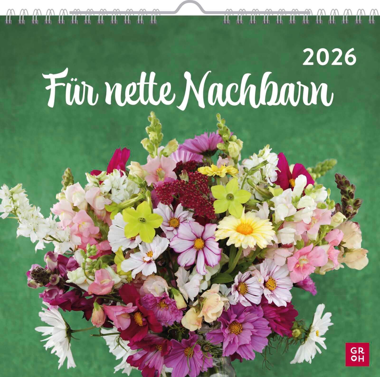 Vorderes Coverbild Wandkalender 2026: Für nette Nachbarn