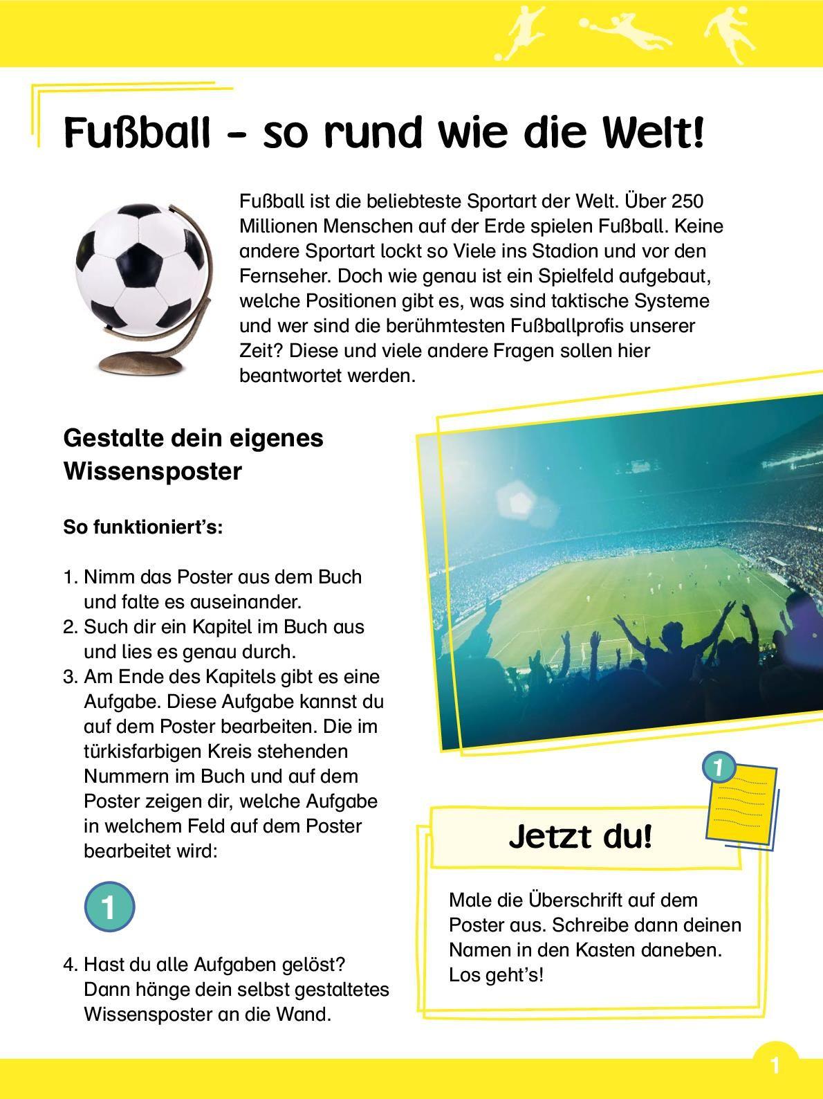 Beispielinhalt (Bild) Fußball Mein Wissensbuch