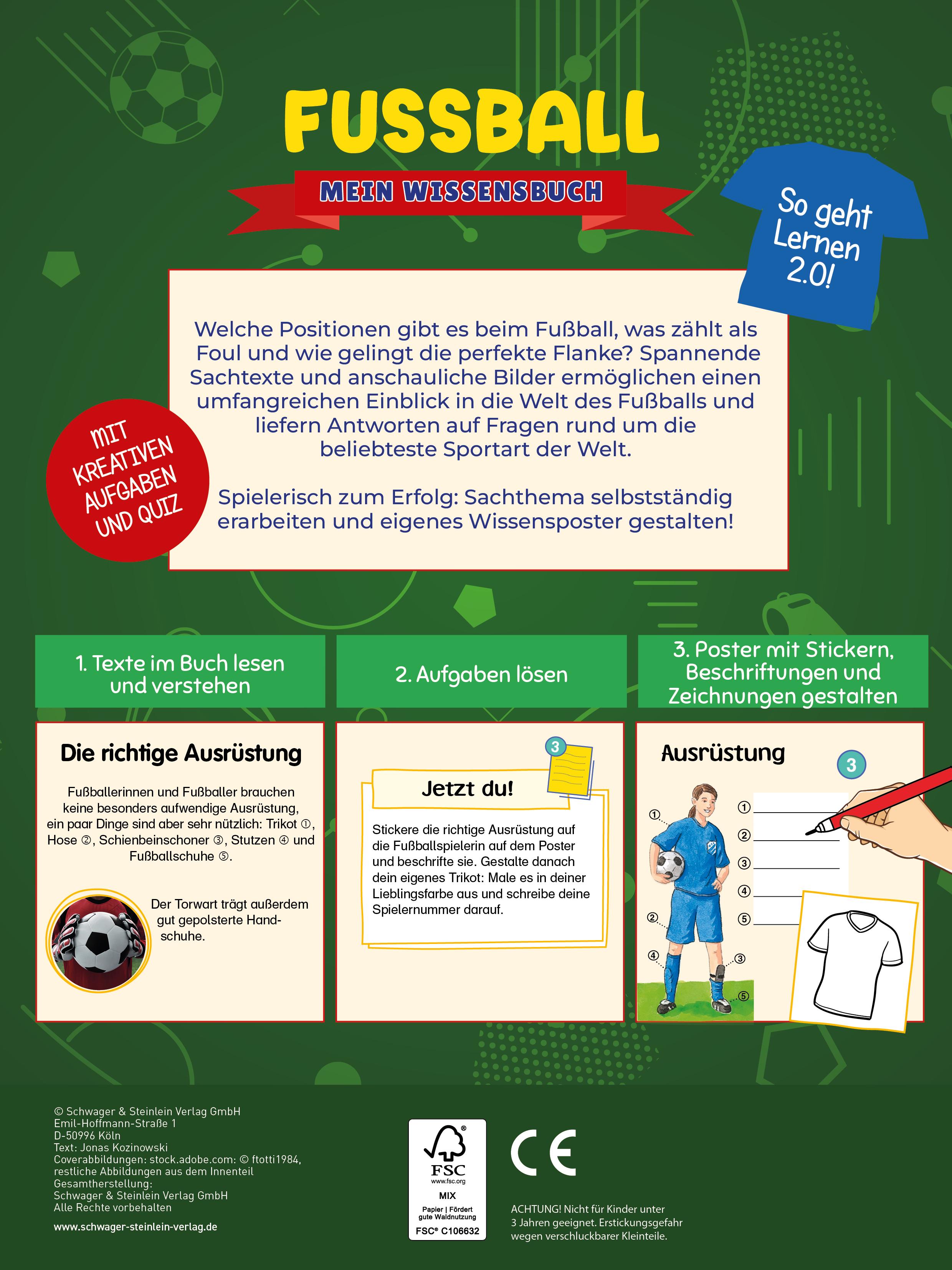 Rückseitencover Fußball Mein Wissensbuch