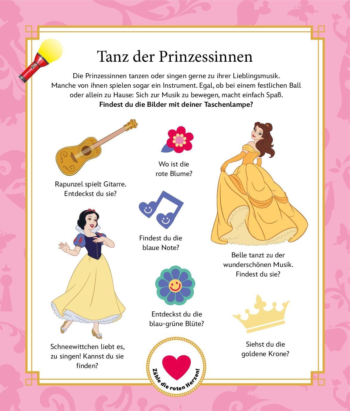 Beispielinhalt (Bild) Mein Taschenlampenbuch Disney Klassiker