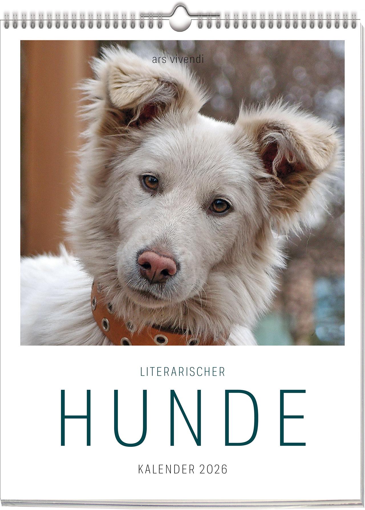 Vorderes Coverbild Literarischer Hunde - Kalender 2026