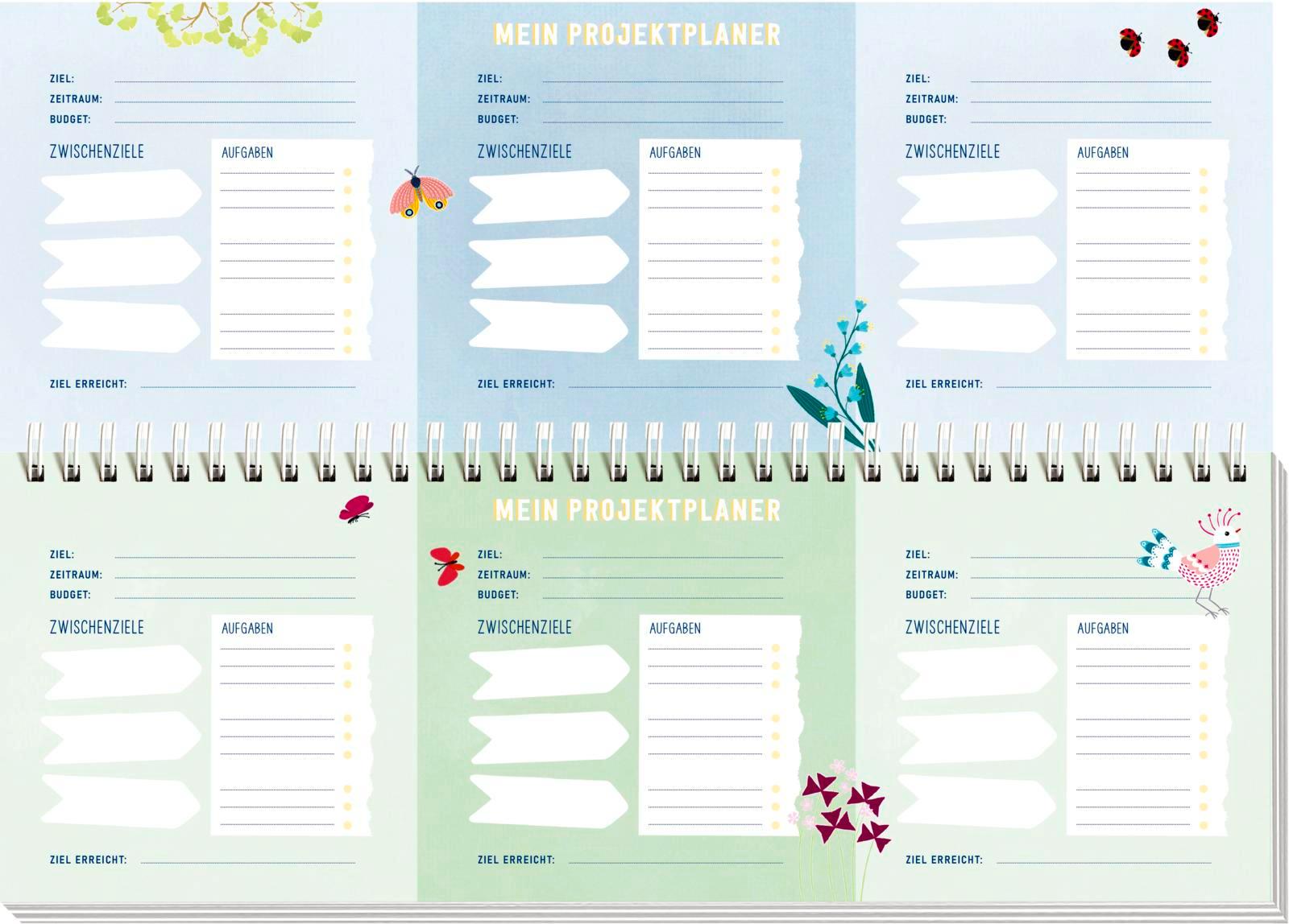 Beispielinhalt (Bild) Tischkalender 2026 quer: Lebe wild und voller Wunder