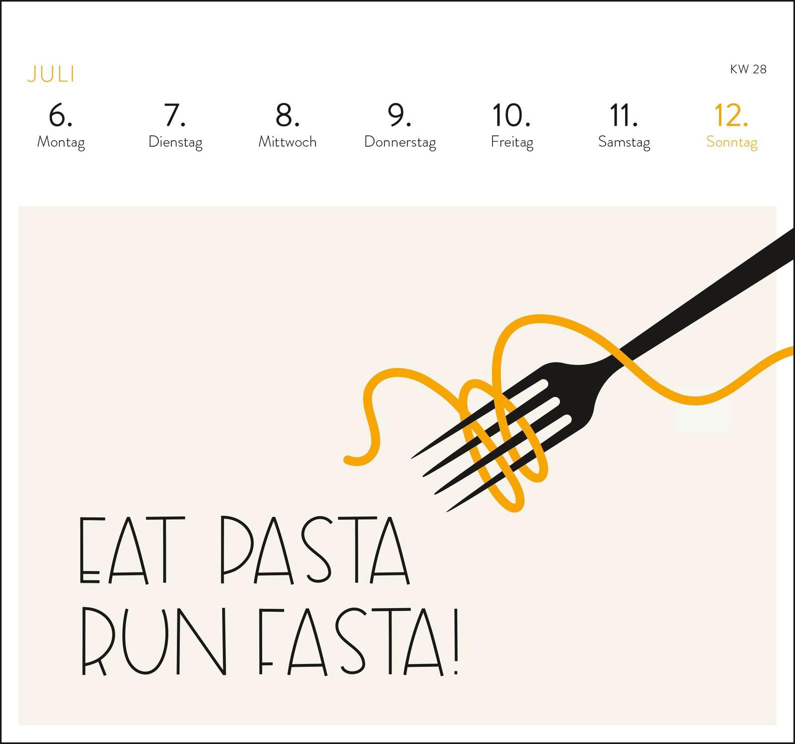 Beispielinhalt (Bild) Postkartenkalender 2026: In dubio Prosecco