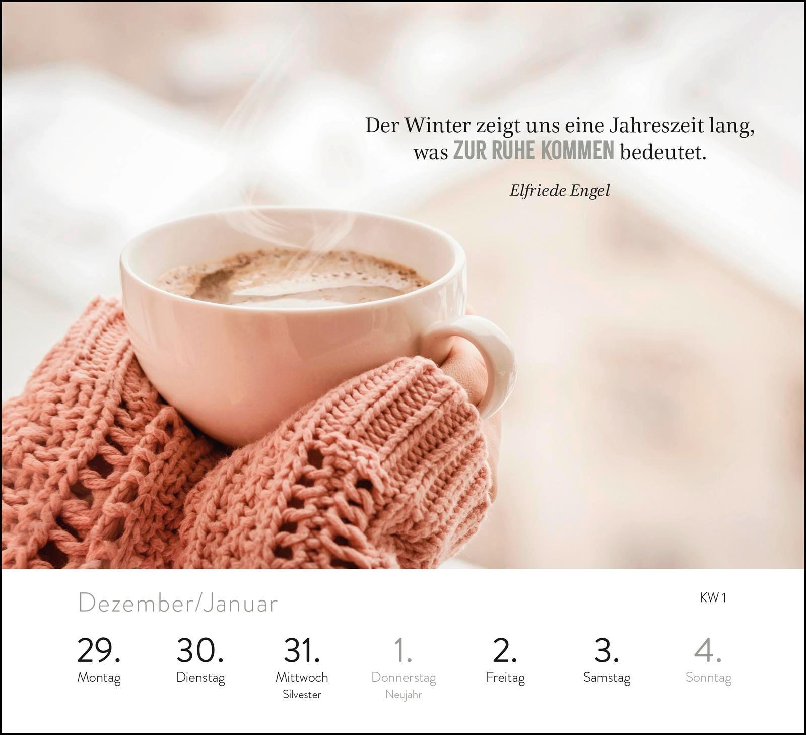 Beispielinhalt (Bild) Wochenkalender 2026: Glücksmomente für jeden Tag