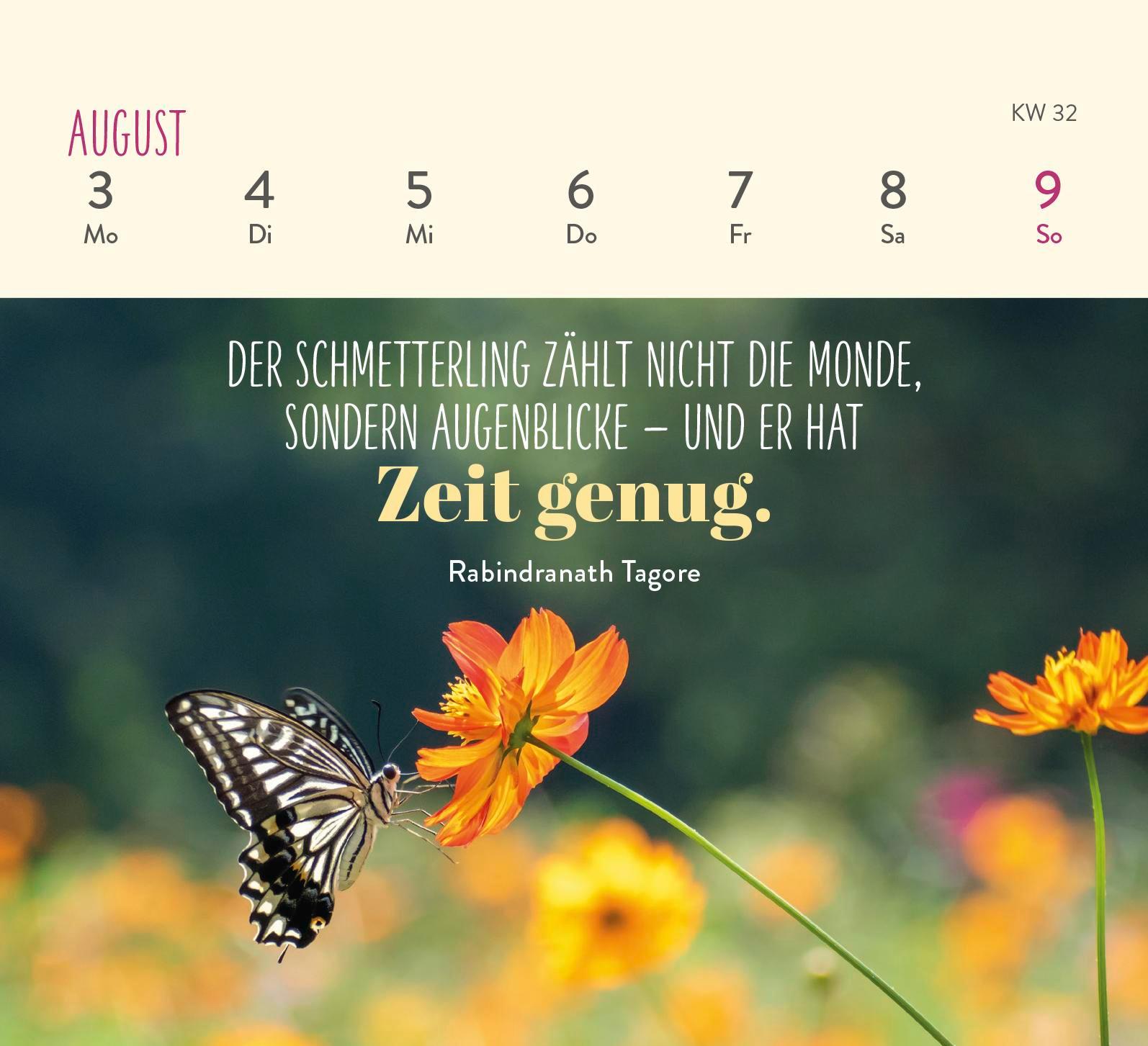 Beispielinhalt (Bild) Mini-Wochenkalender 2026: Herzenswünsche für dich