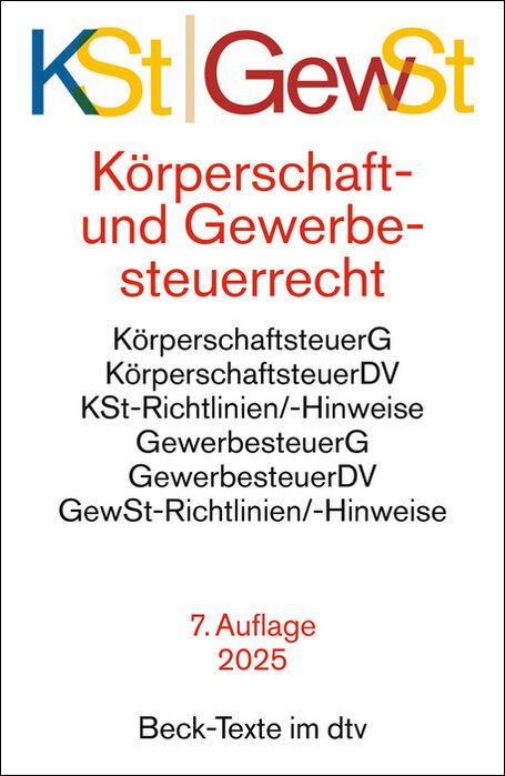 Vorderes Coverbild Körperschaftsteuerrecht / Gewerbesteuerrecht. KSt / GewSt