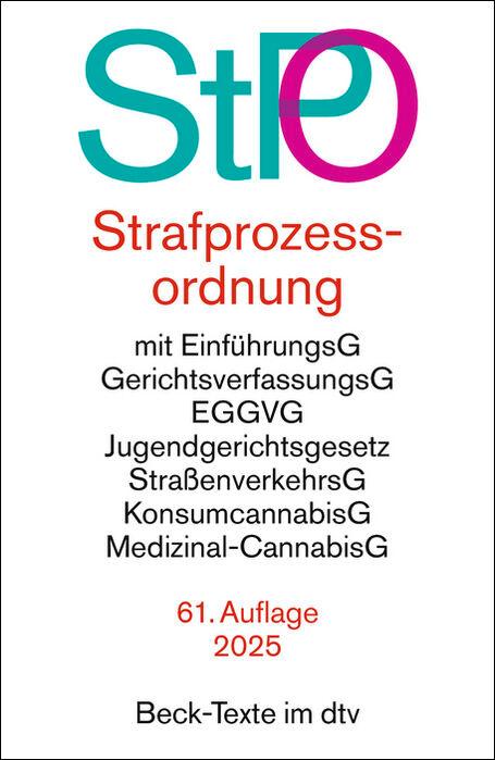 Vorderes Coverbild Strafprozessordnung. StPO
