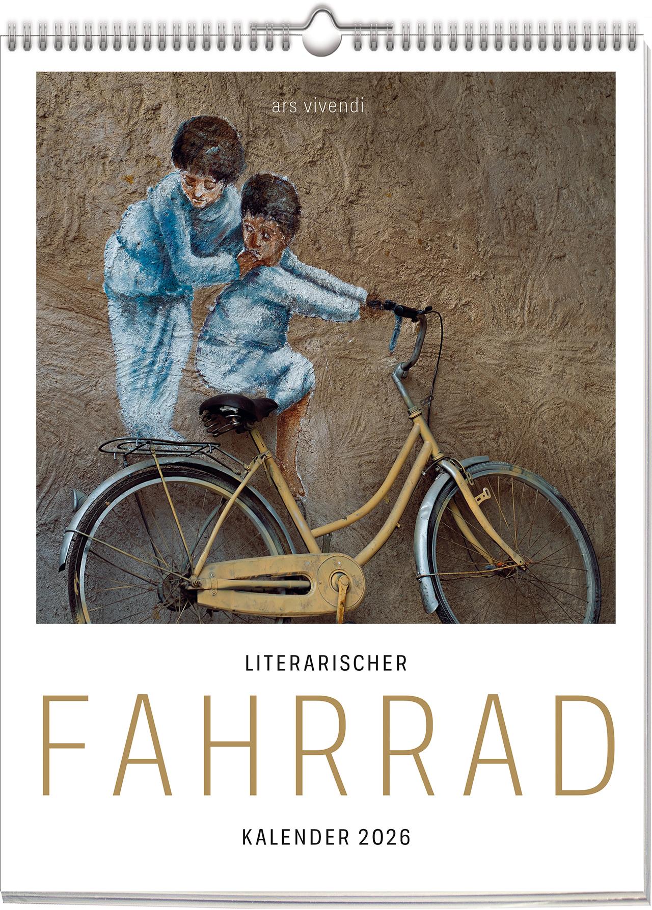 Vorderes Coverbild Literarischer Fahrrad - Kalender 2026