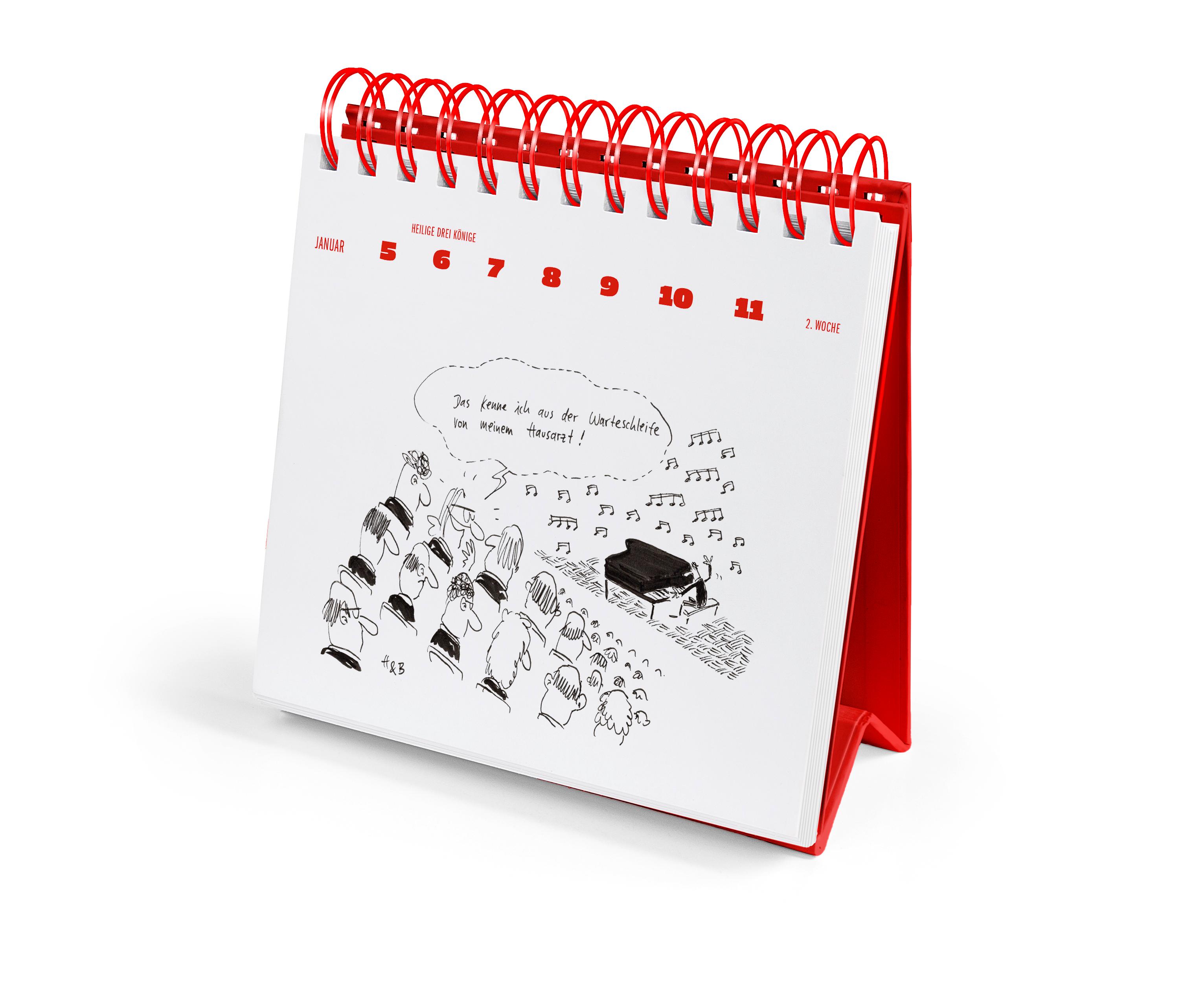 Beispielinhalt (Bild) Hauck & Bauer Postkartenkalender 2026