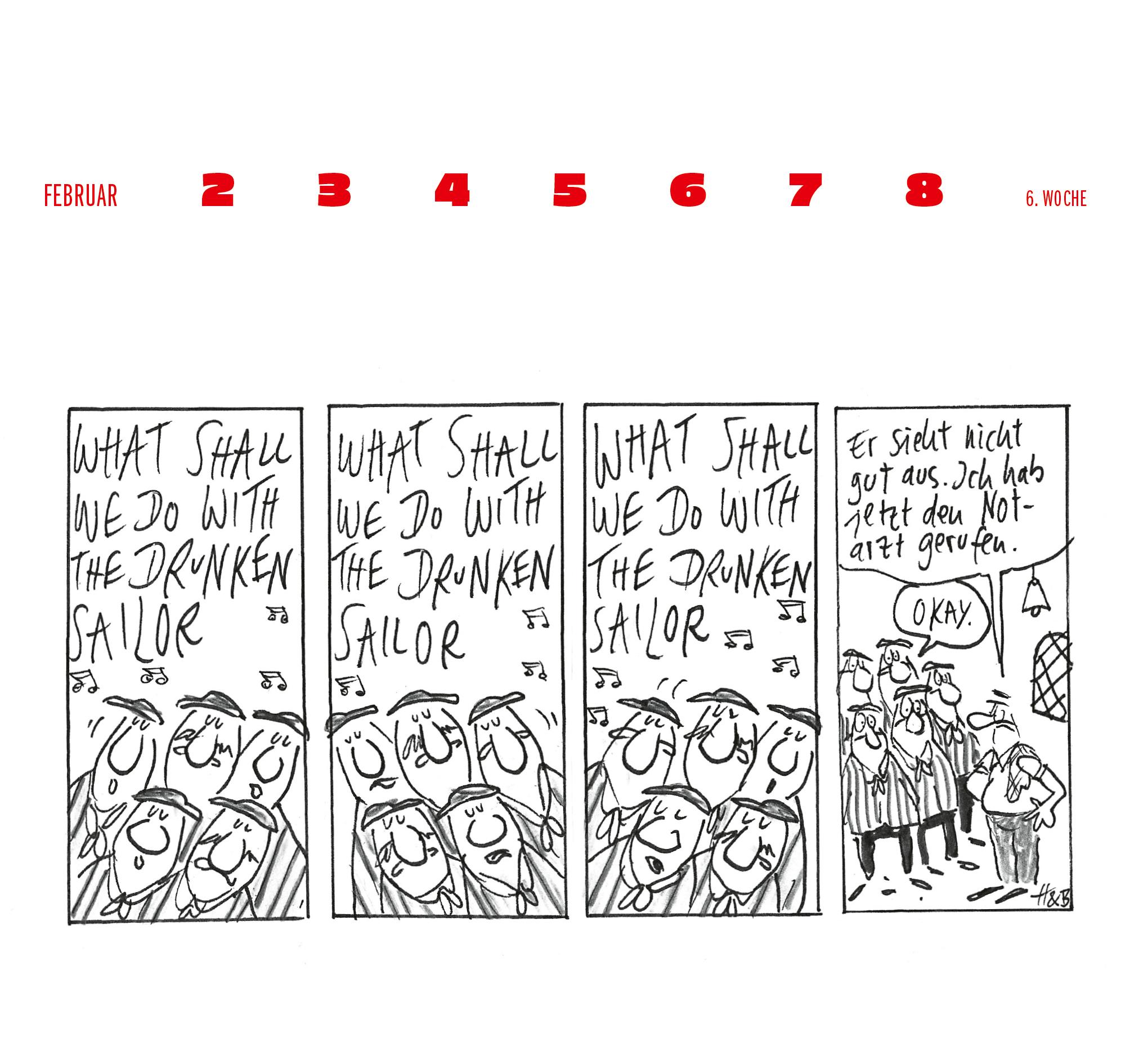 Beispielinhalt (Bild) Hauck & Bauer Postkartenkalender 2026