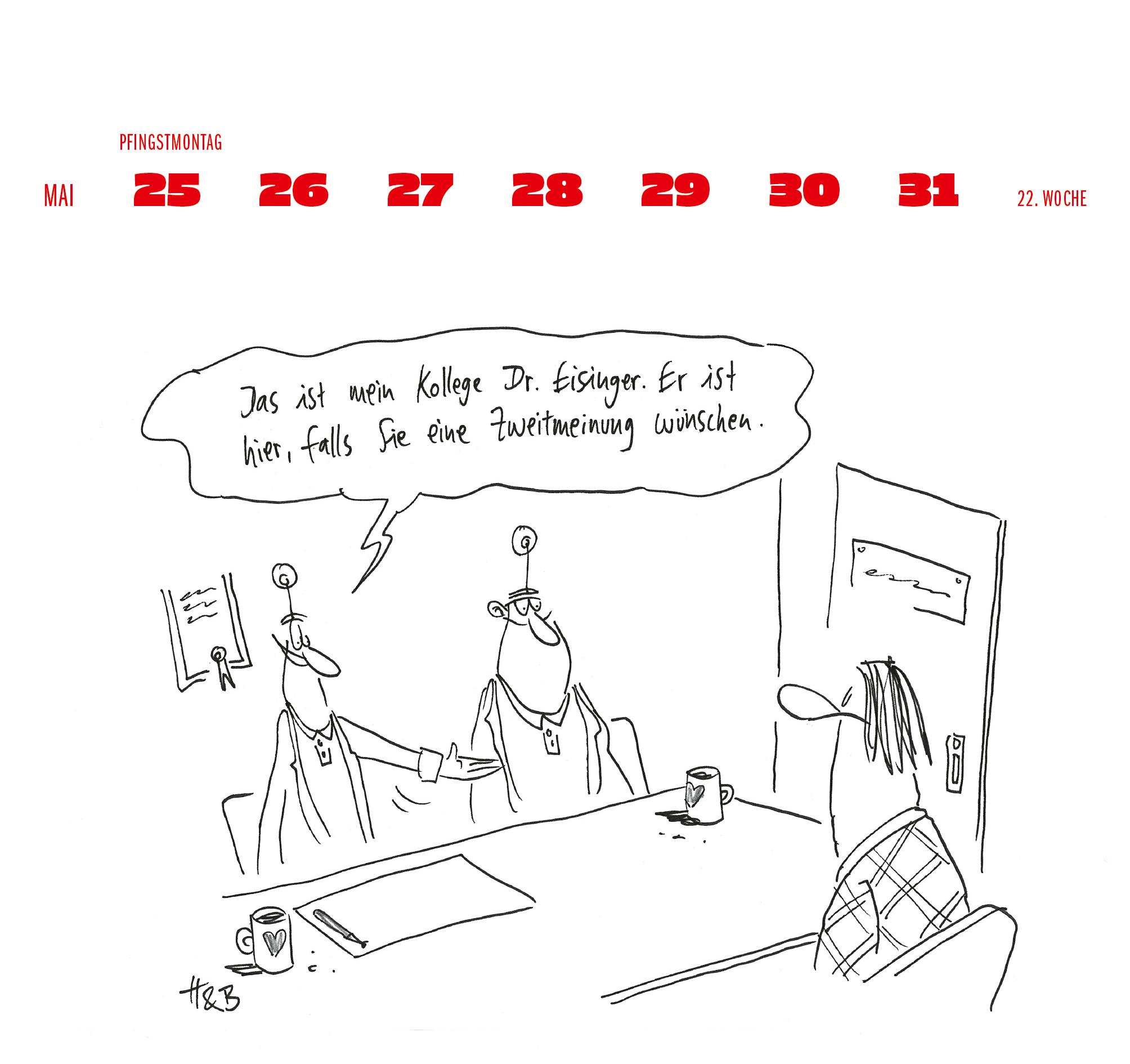 Beispielinhalt (Bild) Hauck & Bauer Postkartenkalender 2026