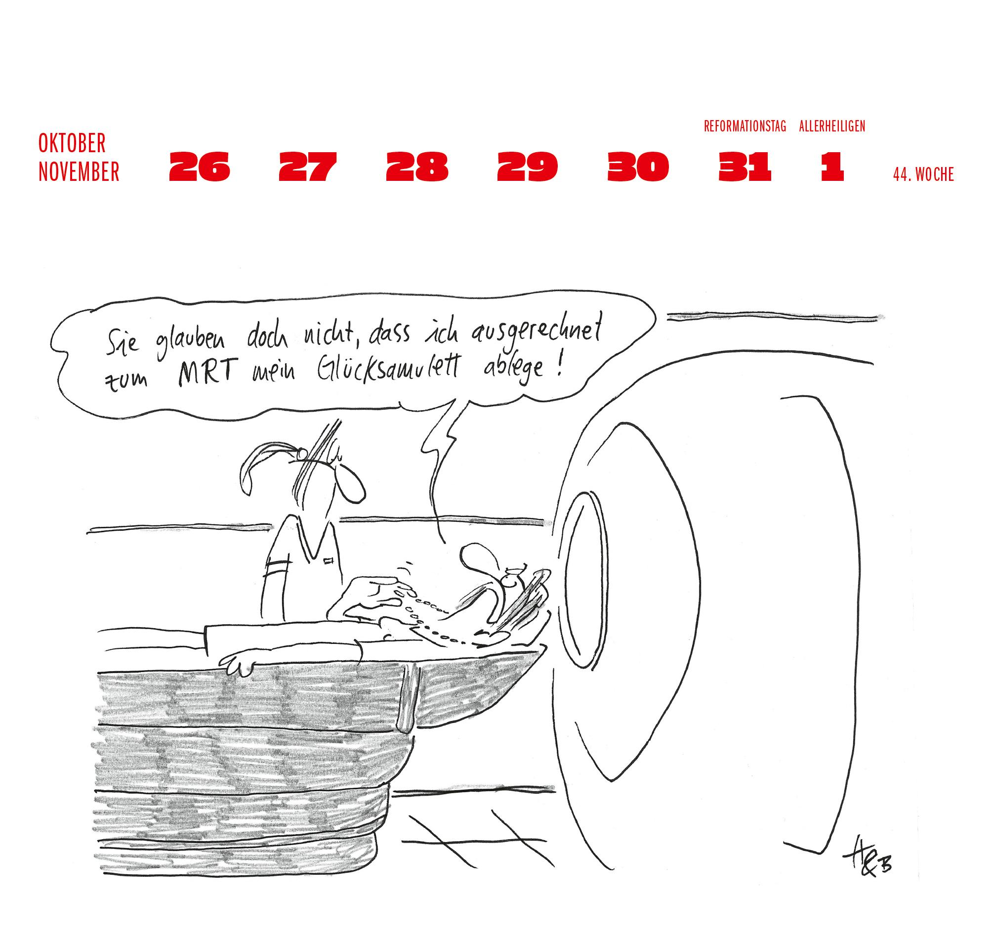 Beispielinhalt (Bild) Hauck & Bauer Postkartenkalender 2026