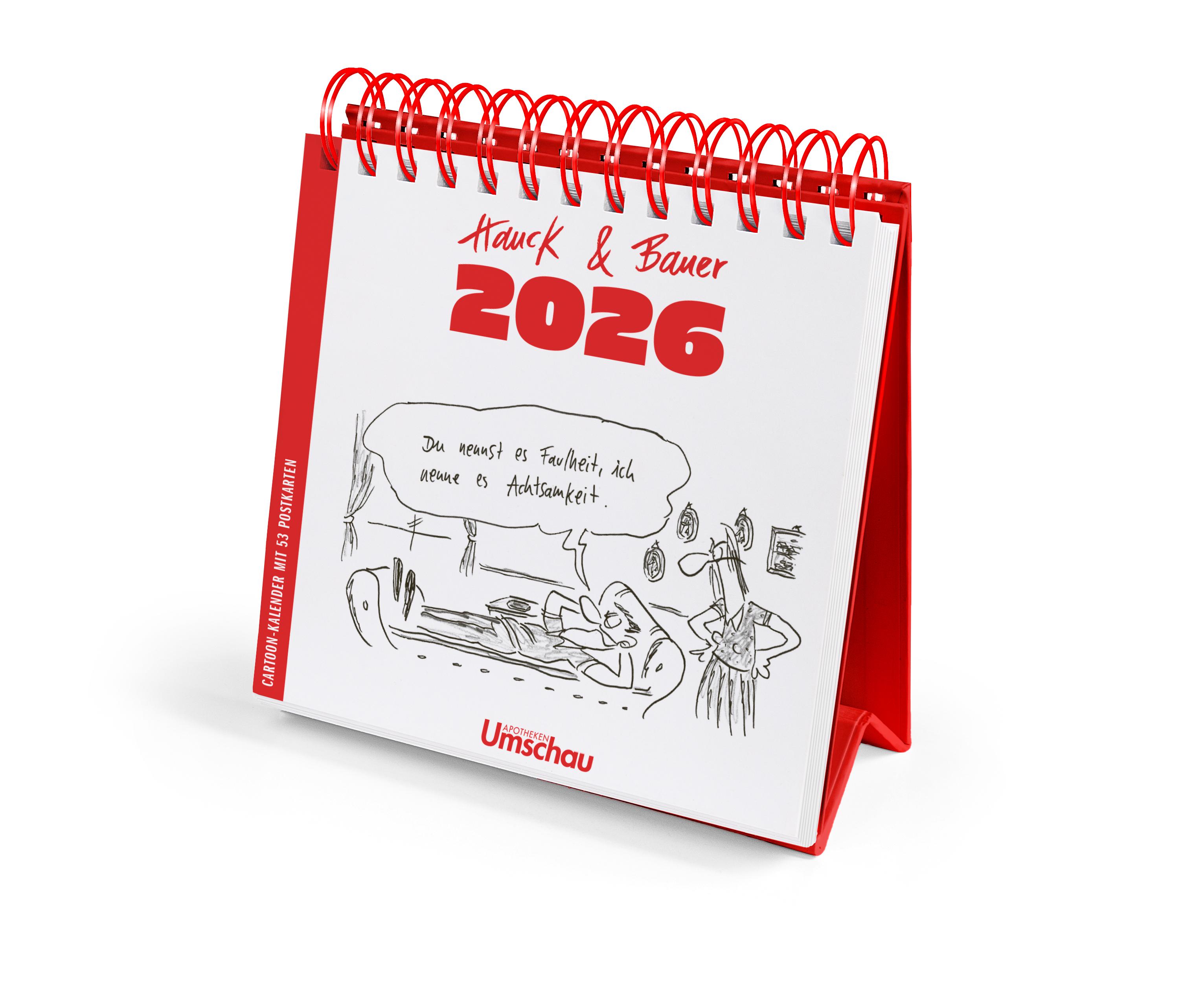 Vorderes Coverbild Hauck & Bauer Postkartenkalender 2026
