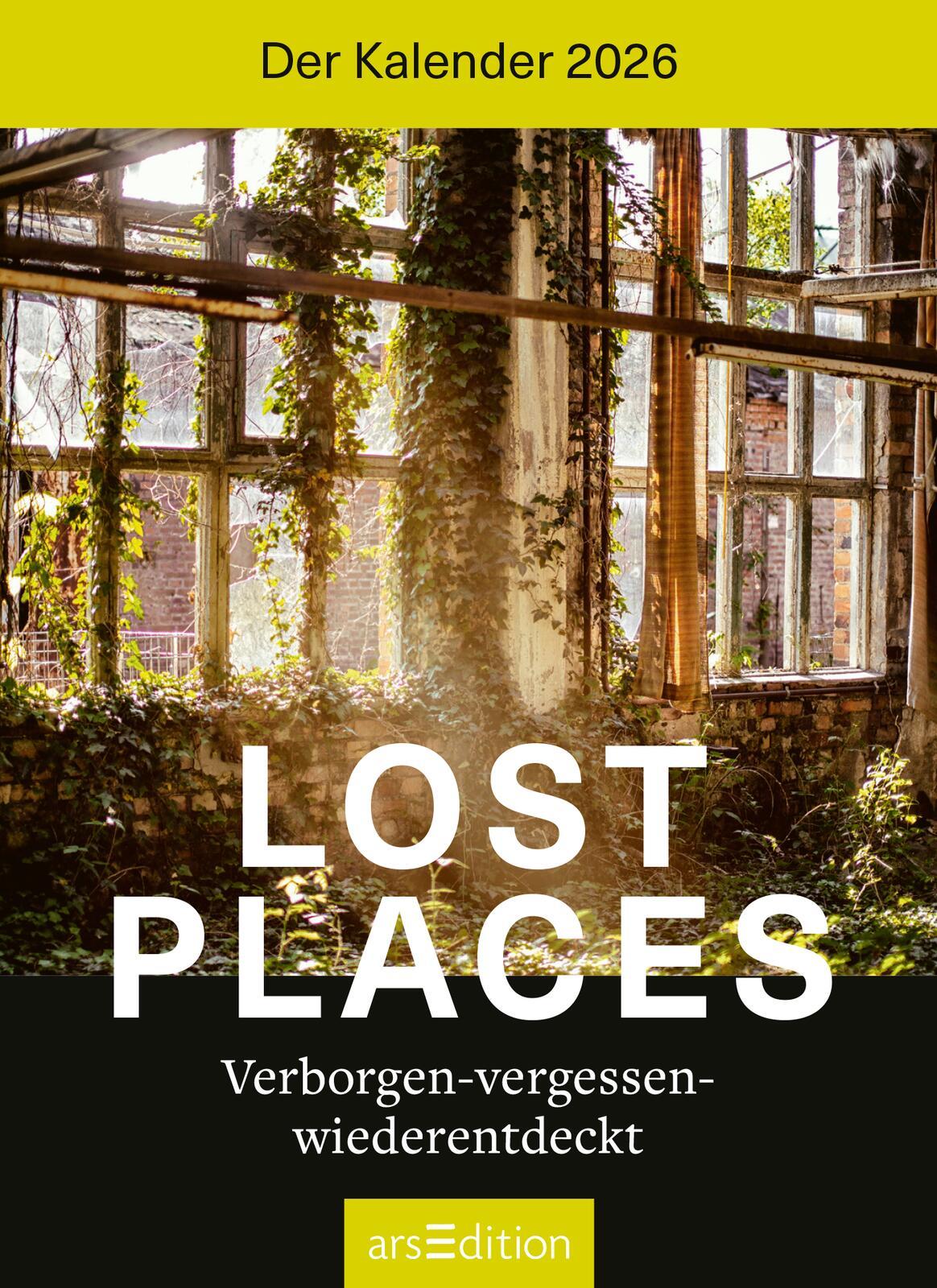 Beispielinhalt (Bild) Abreißkalender Lost Places 2026