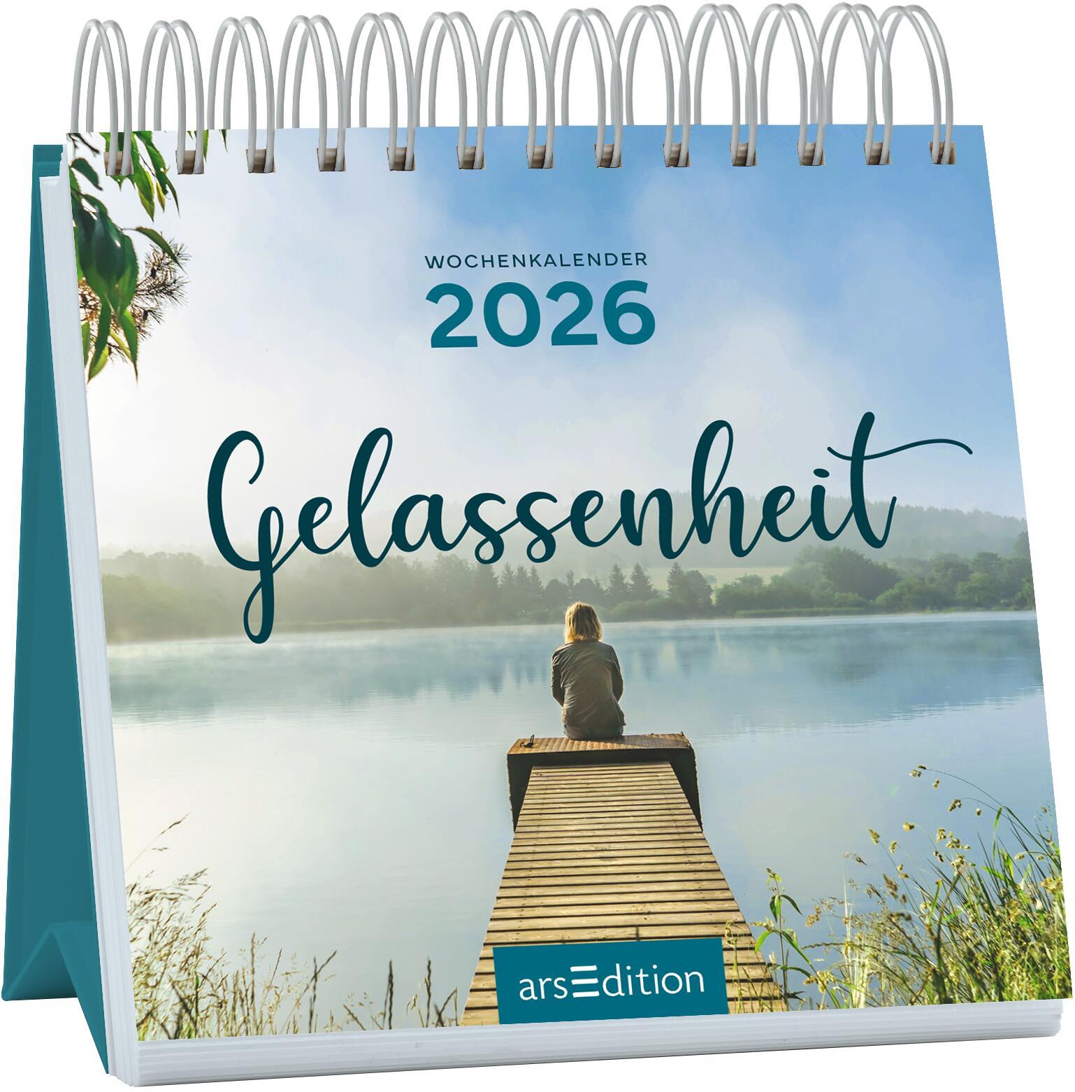 Vorderes Coverbild Mini-Wochenkalender Gelassenheit 2026