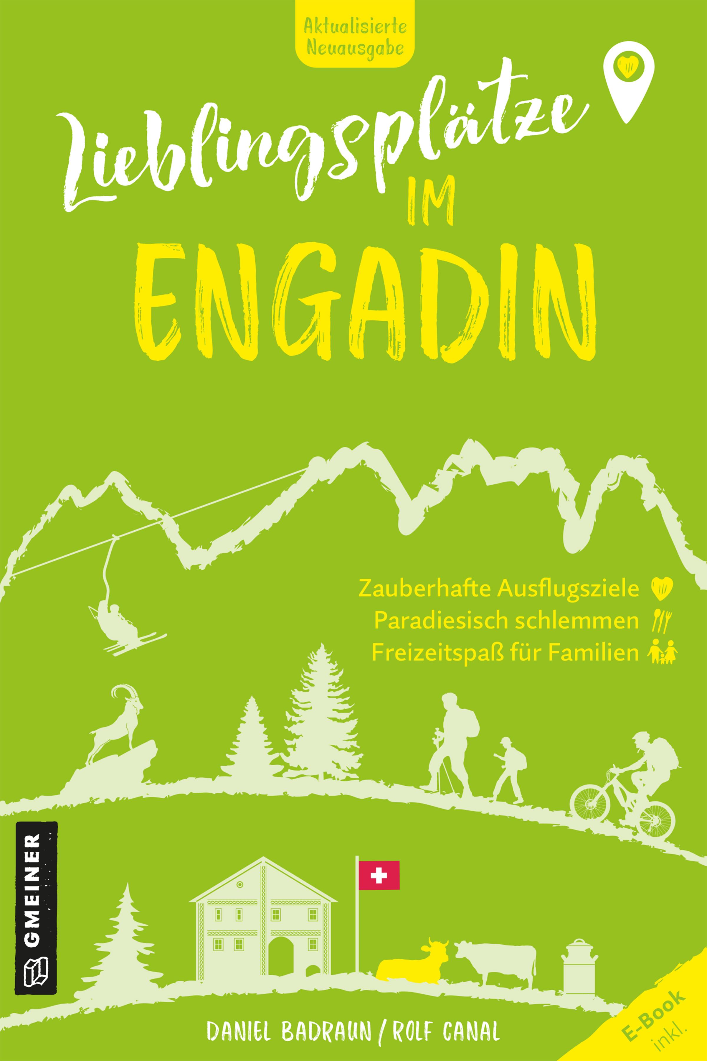 Vorderes Coverbild Lieblingsplätze im Engadin