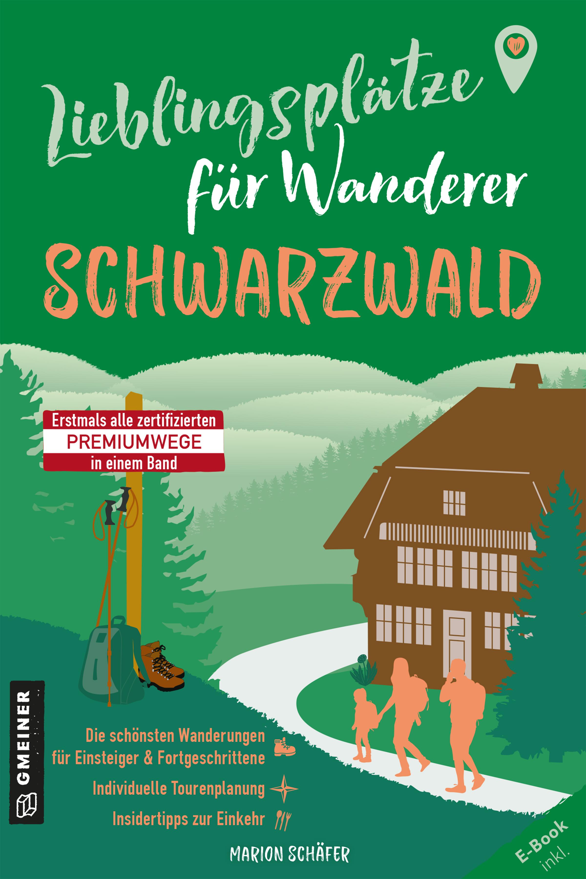 Vorderes Coverbild Lieblingsplätze für Wanderer - Schwarzwald
