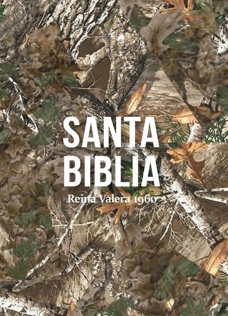Vorderes Coverbild Biblia Rvr 1960 Compacta Símil Piel Camuflaje Hojas Verde (Bible Rvr 1960 Compact Size Leatherlike Green Leaves Camouflage (Spanish Edition)