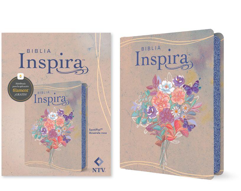 Vorderes Coverbild Biblia Inspira Ntv Con Filament (Sentipiel, Acuarela Rosa)