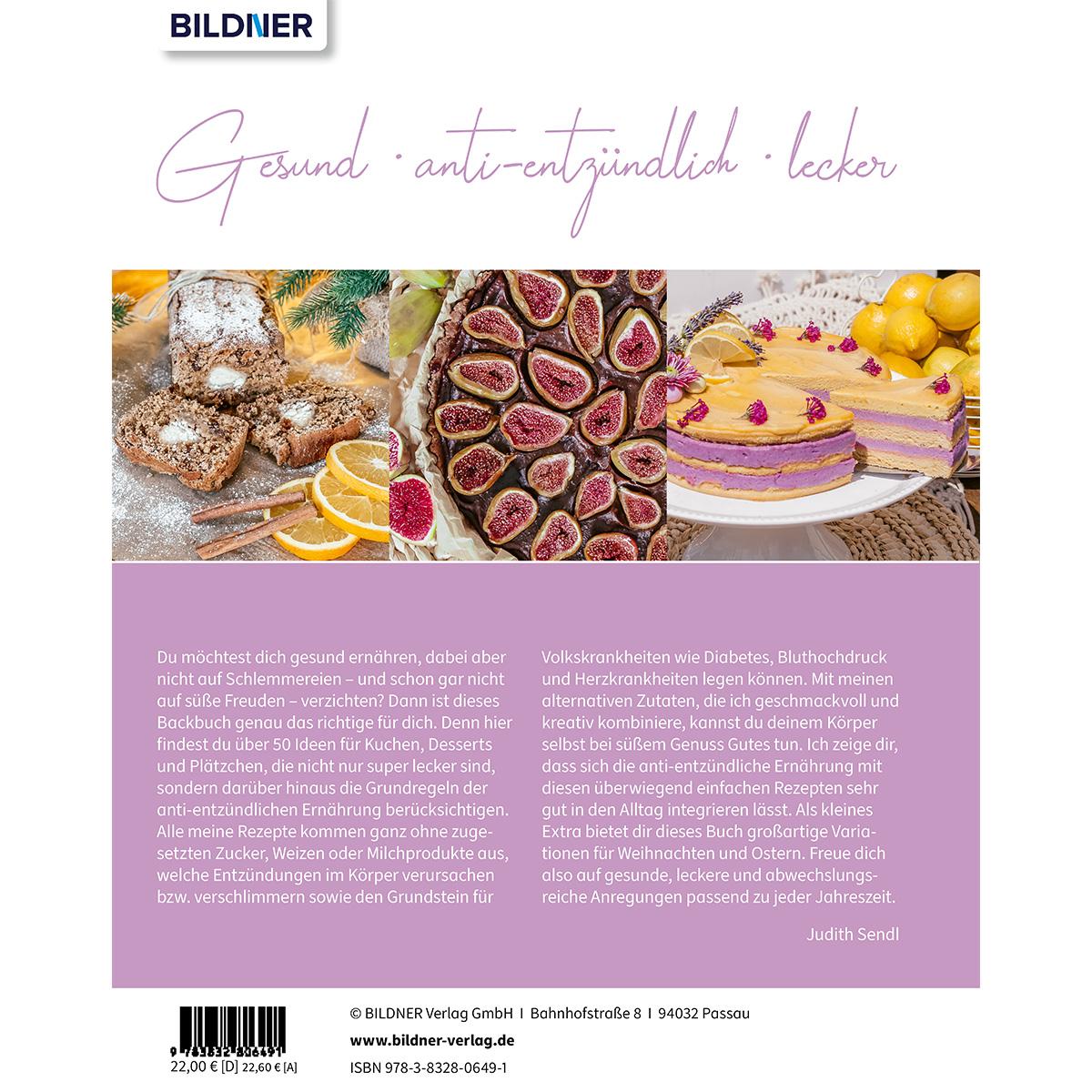 Rückseitencover Chronisch Gesund #naschen - Süßer Genuss mit anti-entzündlichen Rezepten