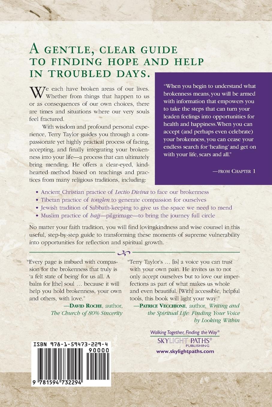 Rückseitencover A Spirituality for Brokenness