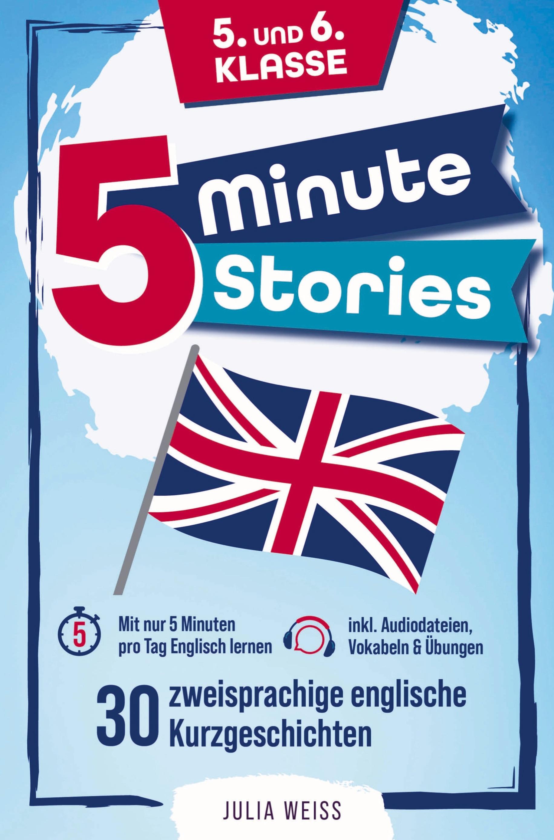 Vorderes Coverbild Five Minute Stories - 30 zweisprachige englische Kurzgeschichten (5. und 6. Klasse)