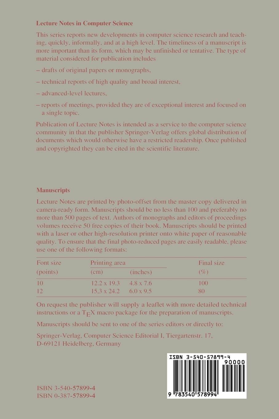 Rückseitencover Graph-Theoretic Concepts in Computer Science