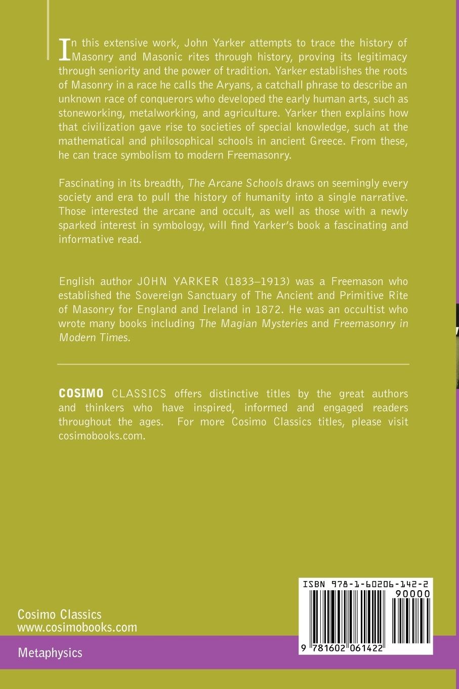 Rückseitencover The Arcane Schools