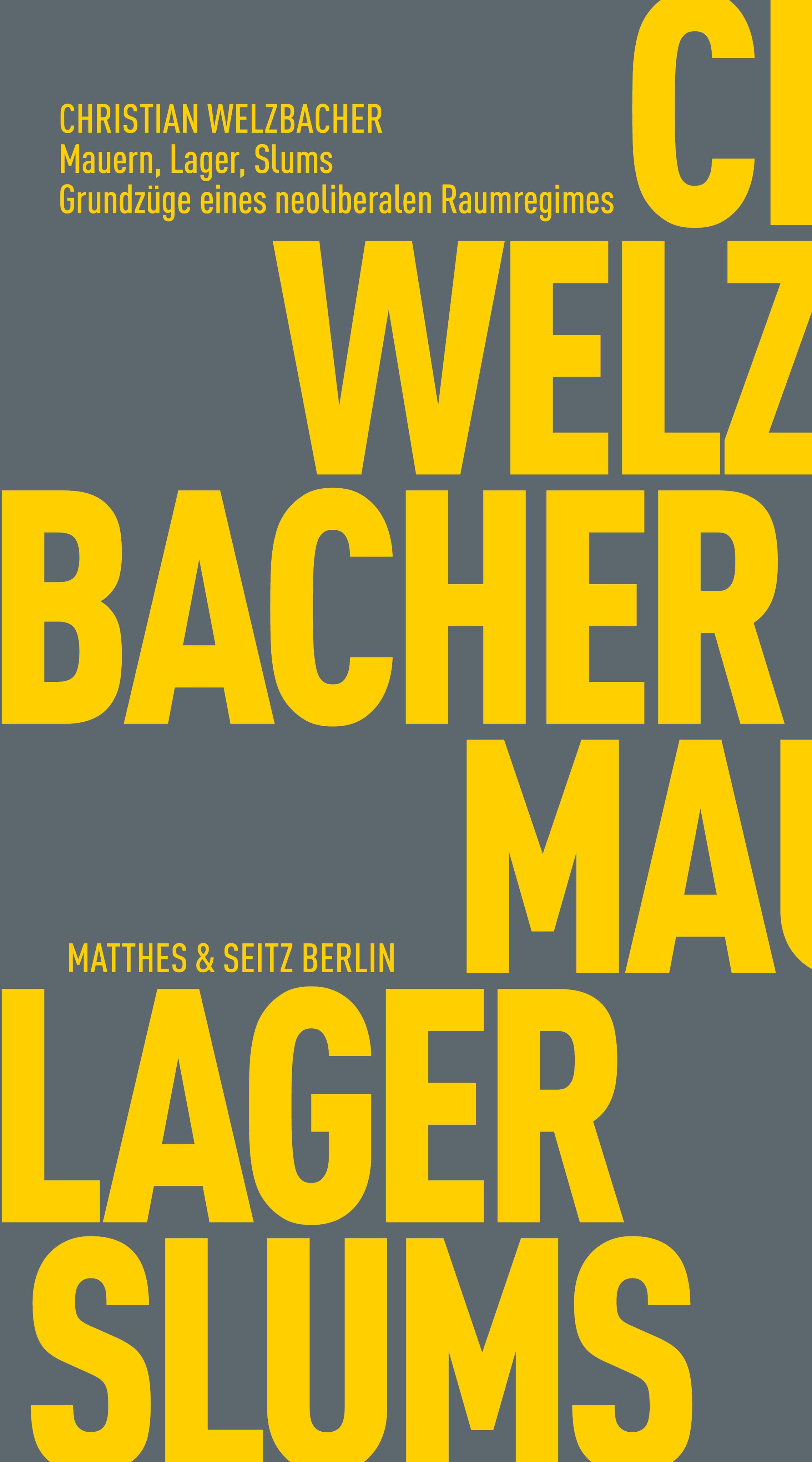 Vorderes Coverbild Mauern, Lager, Slums
