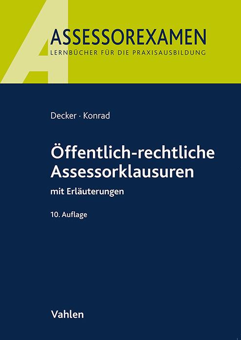 Vorderes Coverbild Öffentlich-rechtliche Assessorklausuren