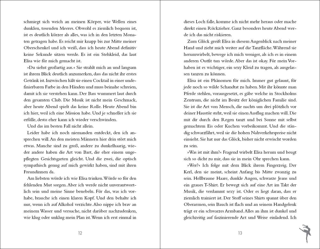 Beispielinhalt (Bild) A Dancer's Kiss (Broken Artists, Band 2).