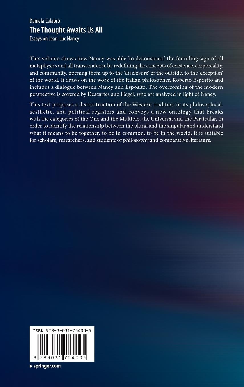 Rückseitencover The Thought Awaits Us All