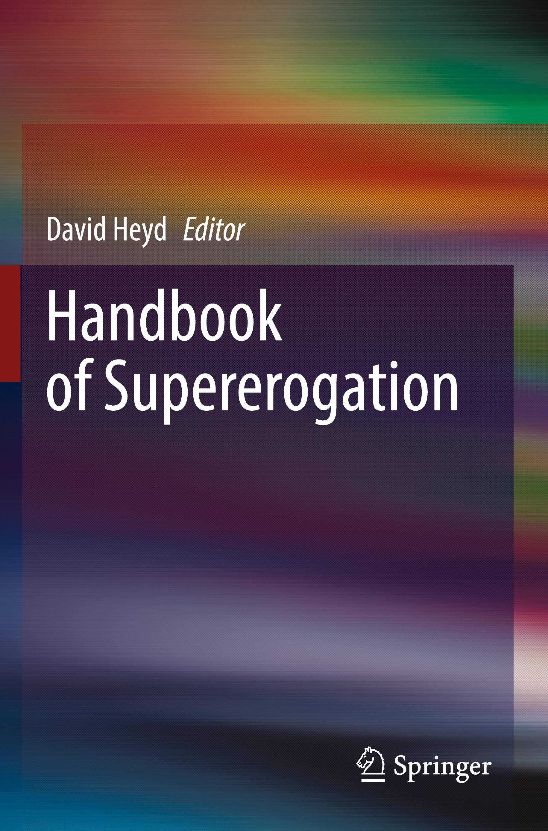 Vorderes Coverbild Handbook of Supererogation