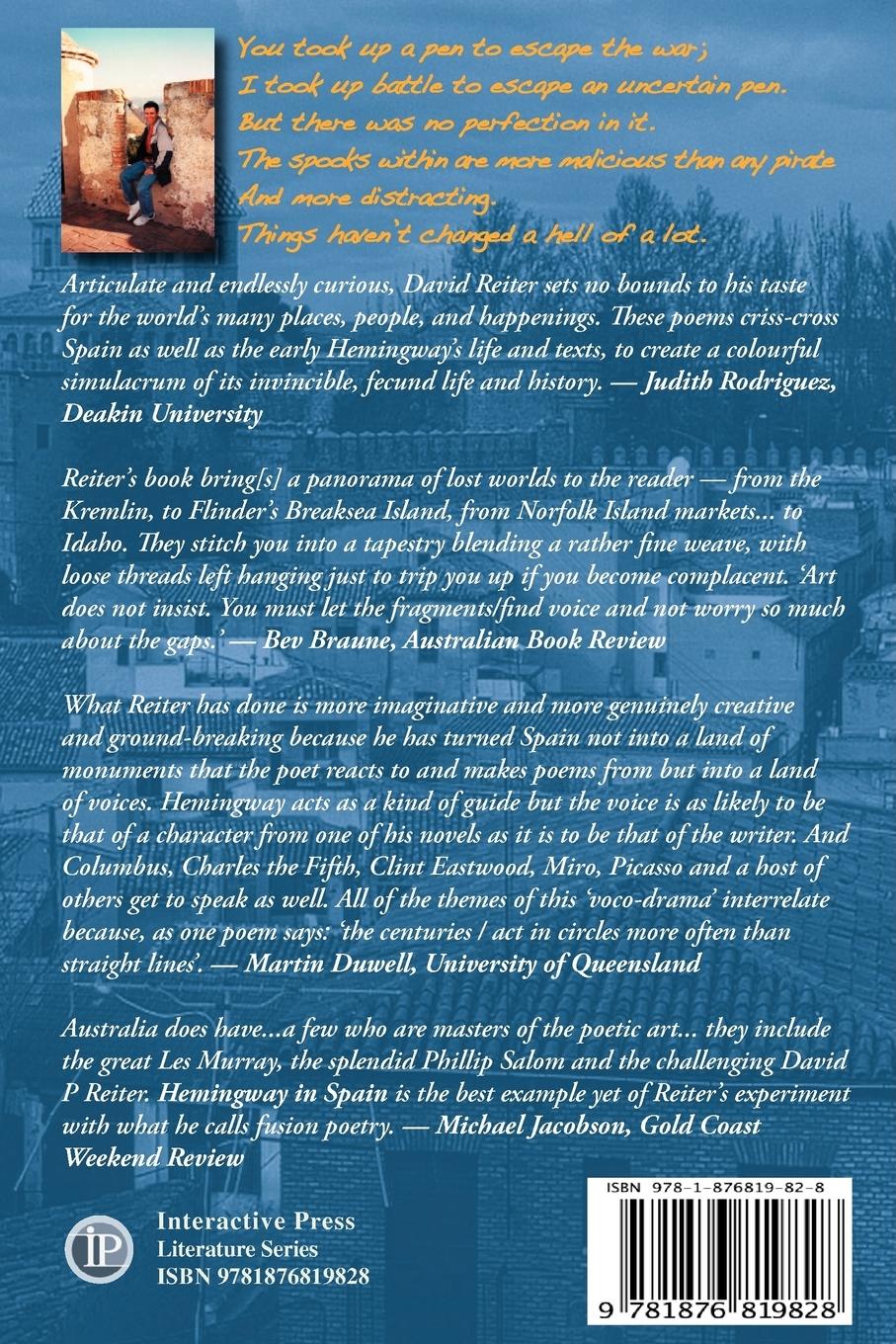 Rückseitencover Hemingway in Spain