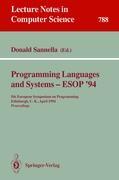 Vorderes Coverbild Programming Languages and Systems - ESOP '94