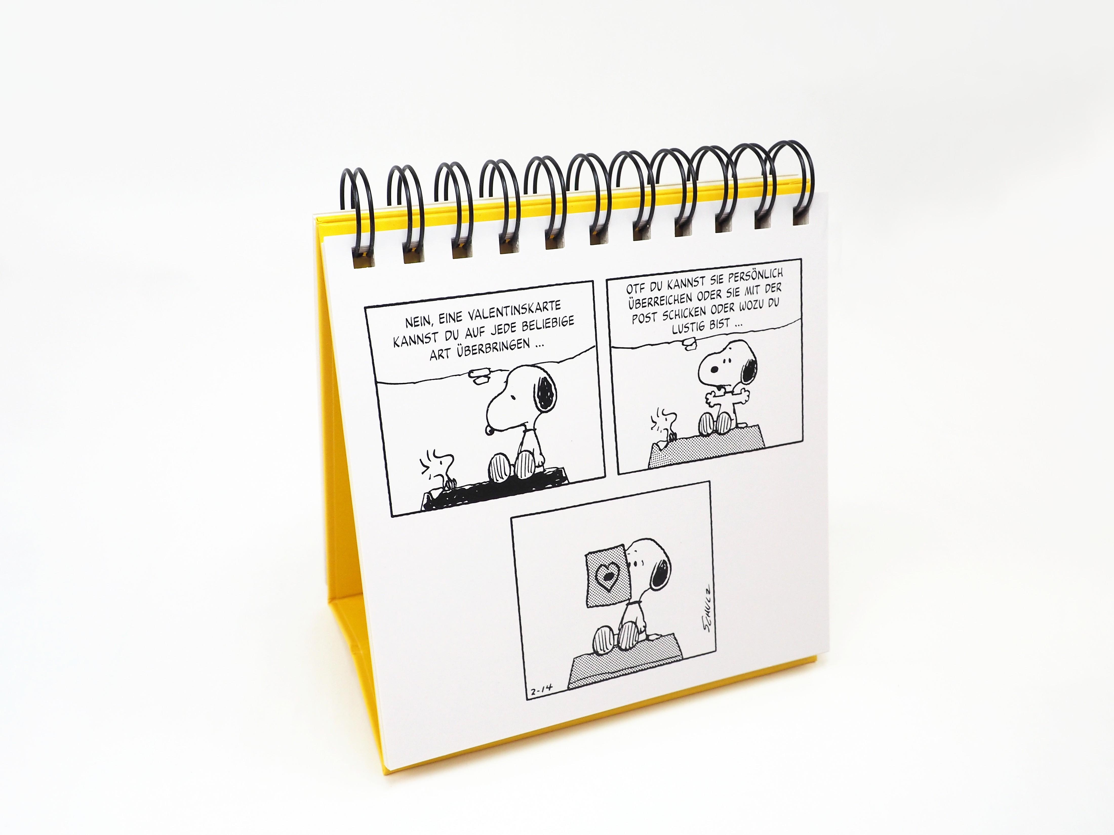 Beispielinhalt (Bild) Peanuts. Freunde machen das Leben bunter (Tischaufsteller)